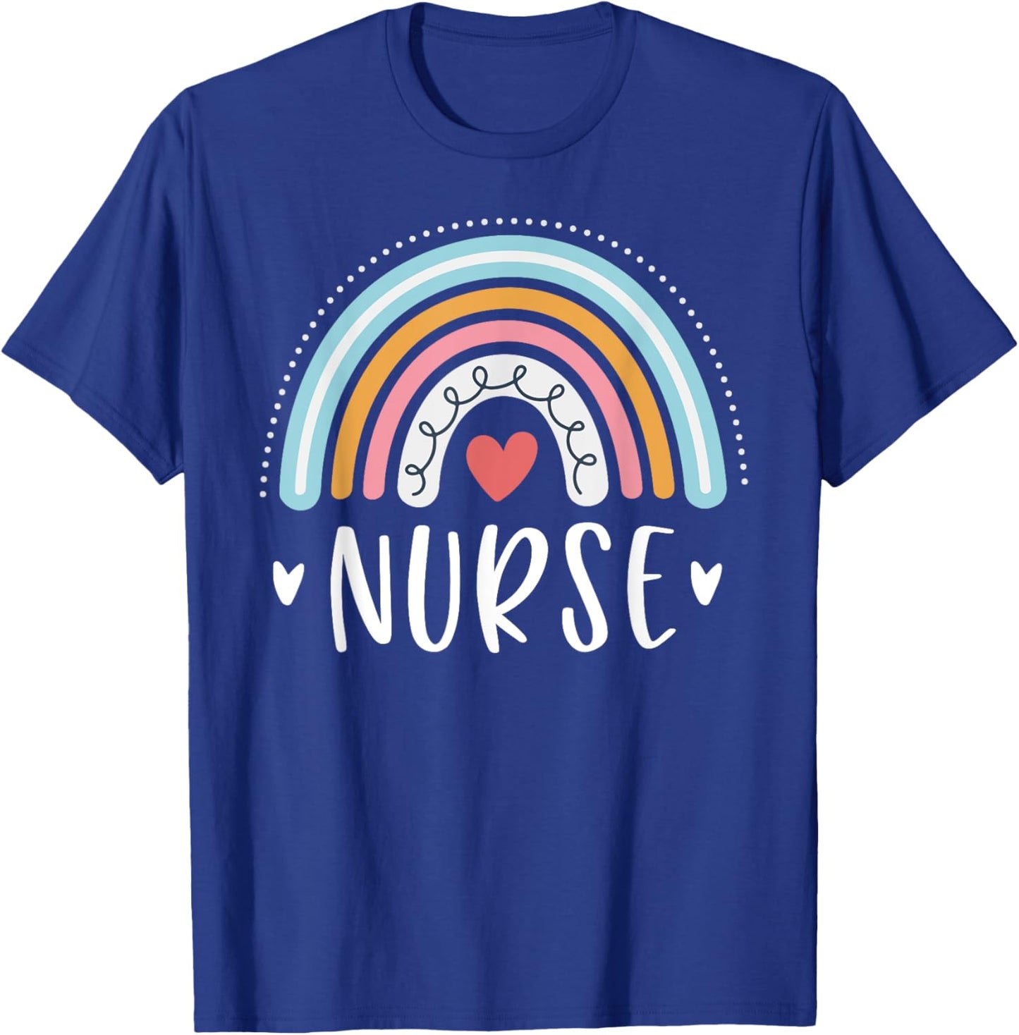 Nurse Gifts Funny Nursing Rainbow T-Shirt - T-Shirt | Royal