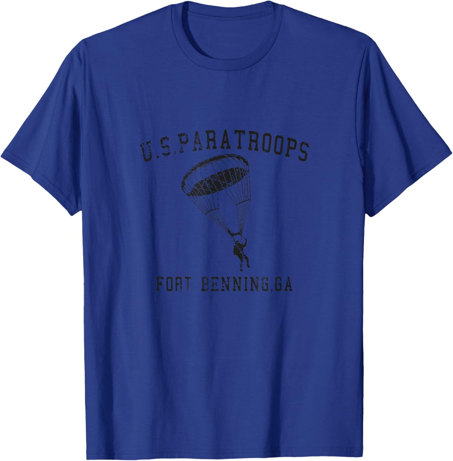 U.S. PARATROOPS WW2 Fort Benning GA vintage parachutes T-Shirt - T-Shirt | Royal