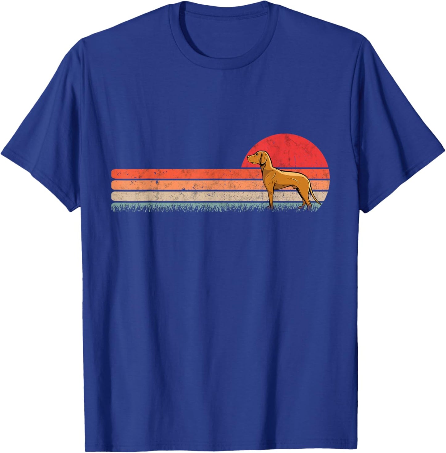 Magyar Vizsla Retro Wirehaired Pointer Vizsla T-Shirt - T-Shirt | Royal