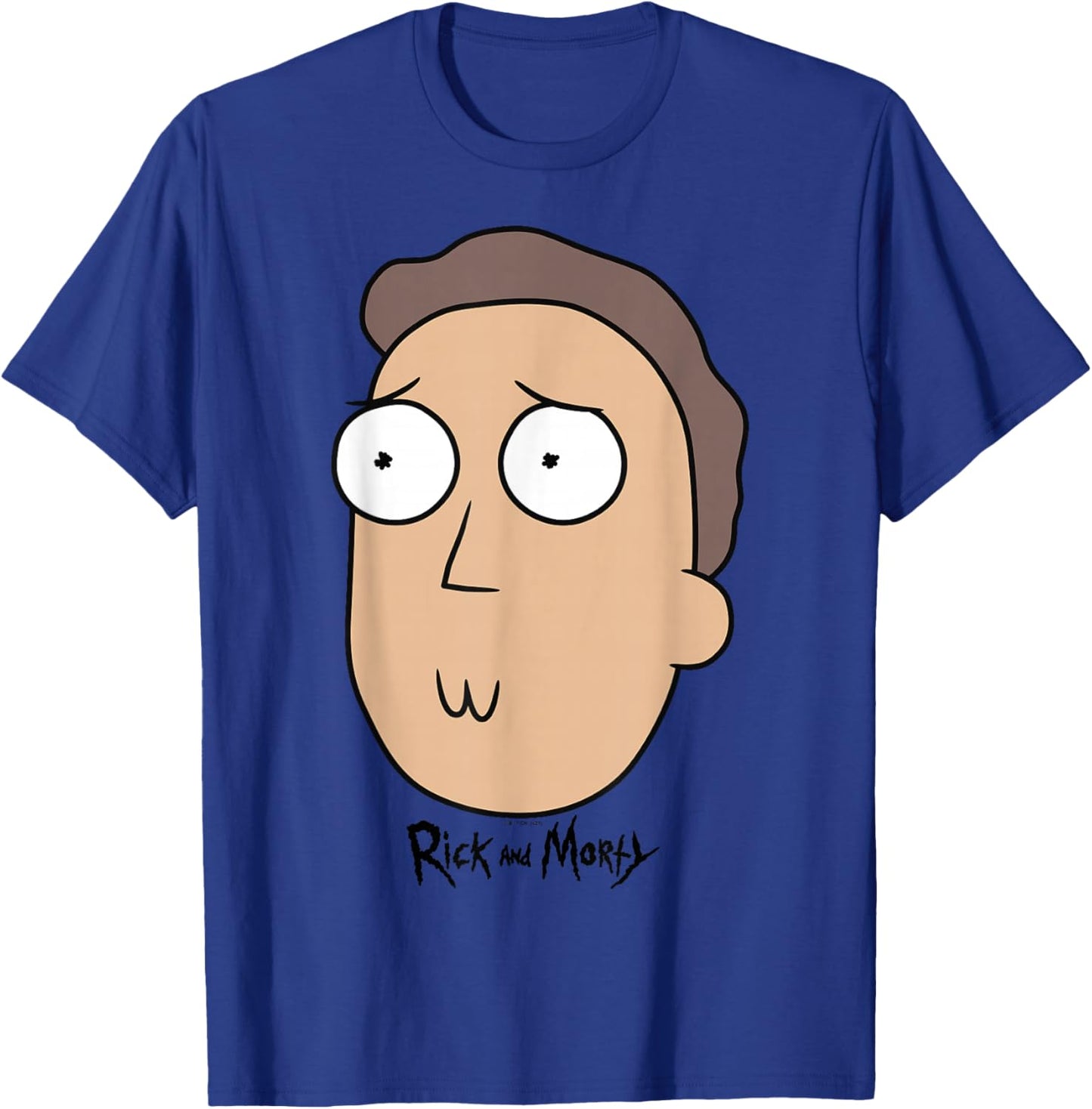 Rick And Morty Jerry Big Face T-Shirt - T-Shirt | Royal