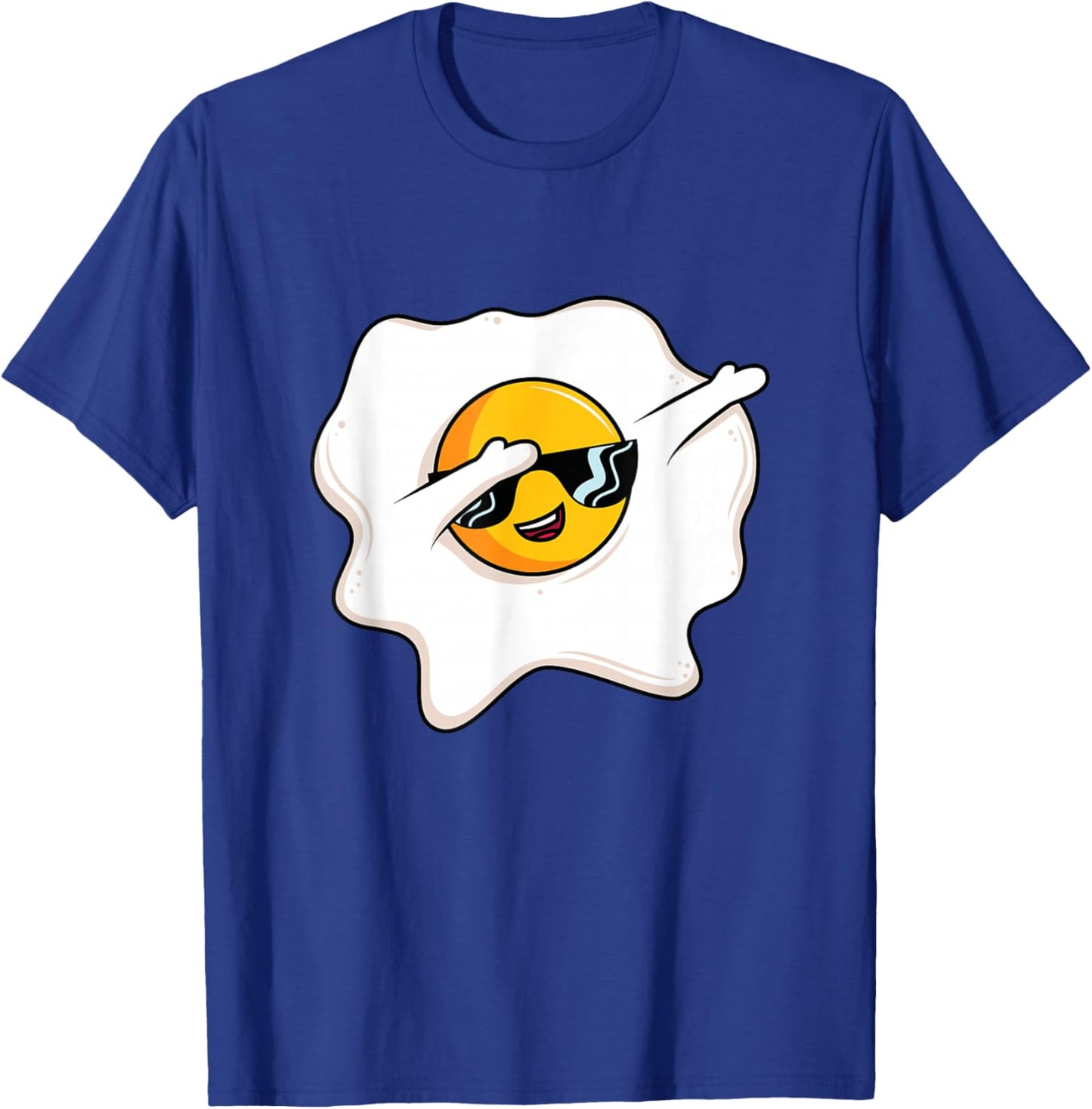 Funny Breakfast Lunch Fried Egg & Women Dab Dabbing Egg T-Shirt - T-Shirt | Royal