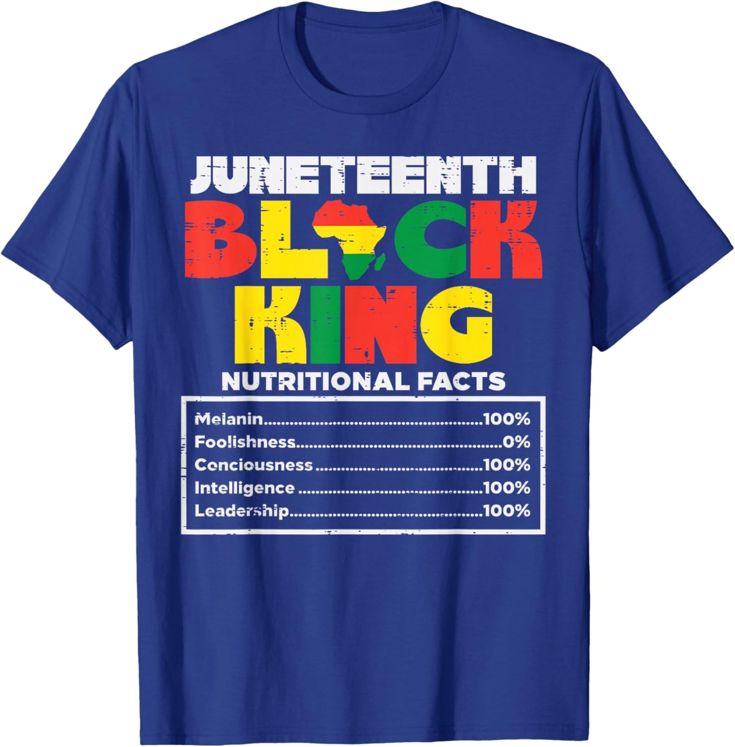 Juneteenth Black King Melanin June 19th 1865 African Dad Men T-Shirt - T-Shirt | Royal