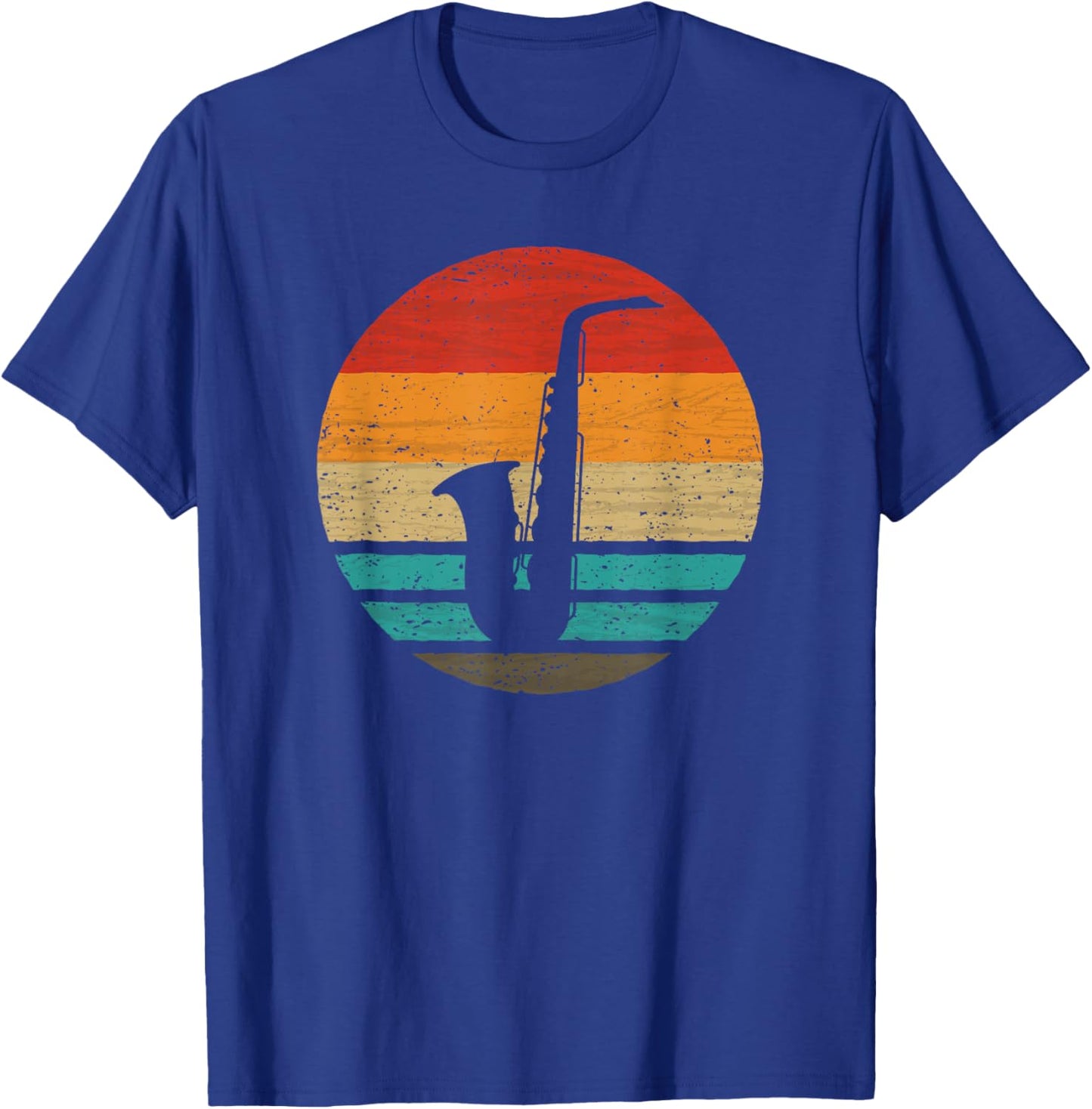 Saxophone Retro Style Vintage T-Shirt - T-Shirt | Royal