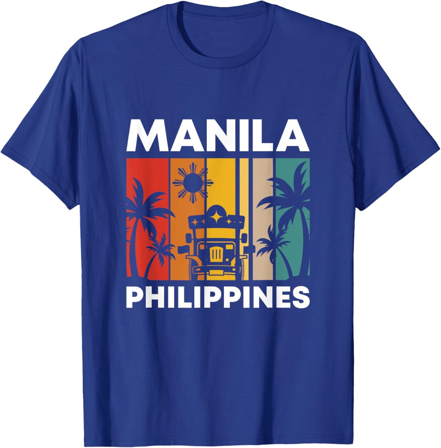70s Retro Vintage Manila Philippines Filipino Filipina Pinoy T-Shirt - T-Shirt | Royal