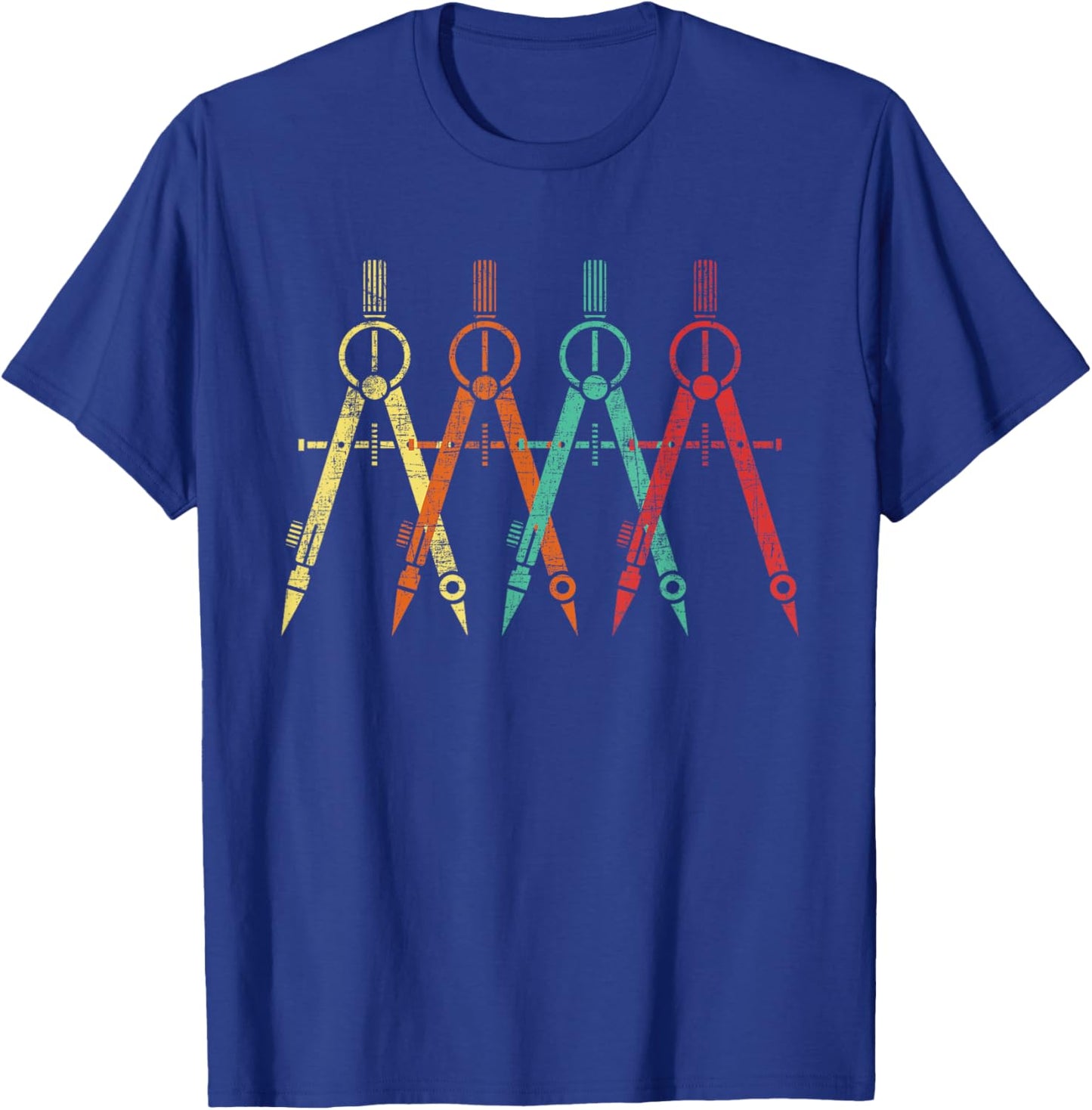 Funny Architect Shirts Architect Protractor - Architecture Art Architectural Design T-Shirt - T-Shirt | Royal