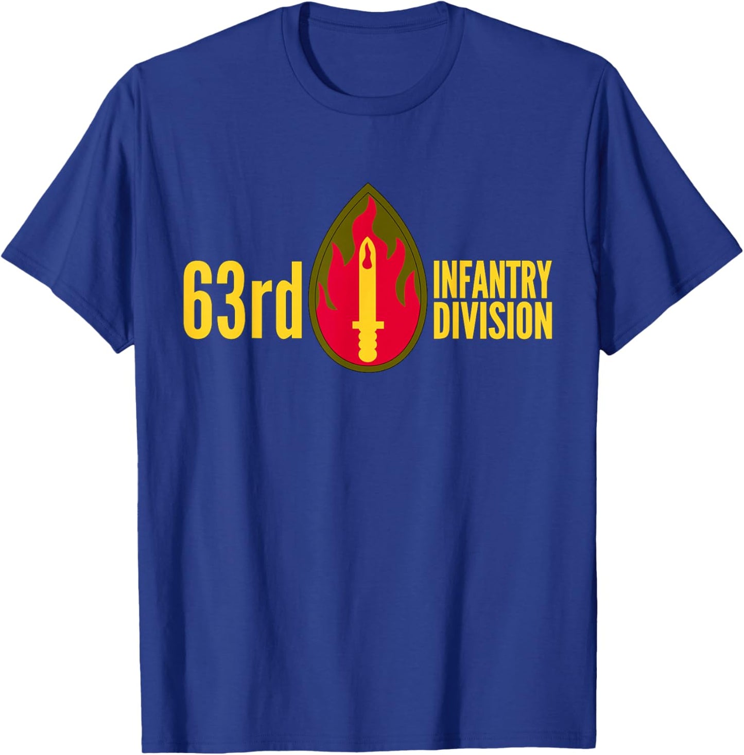 63rd Infantry Division Army Regional Support Command T-Shirt - T-Shirt | Royal