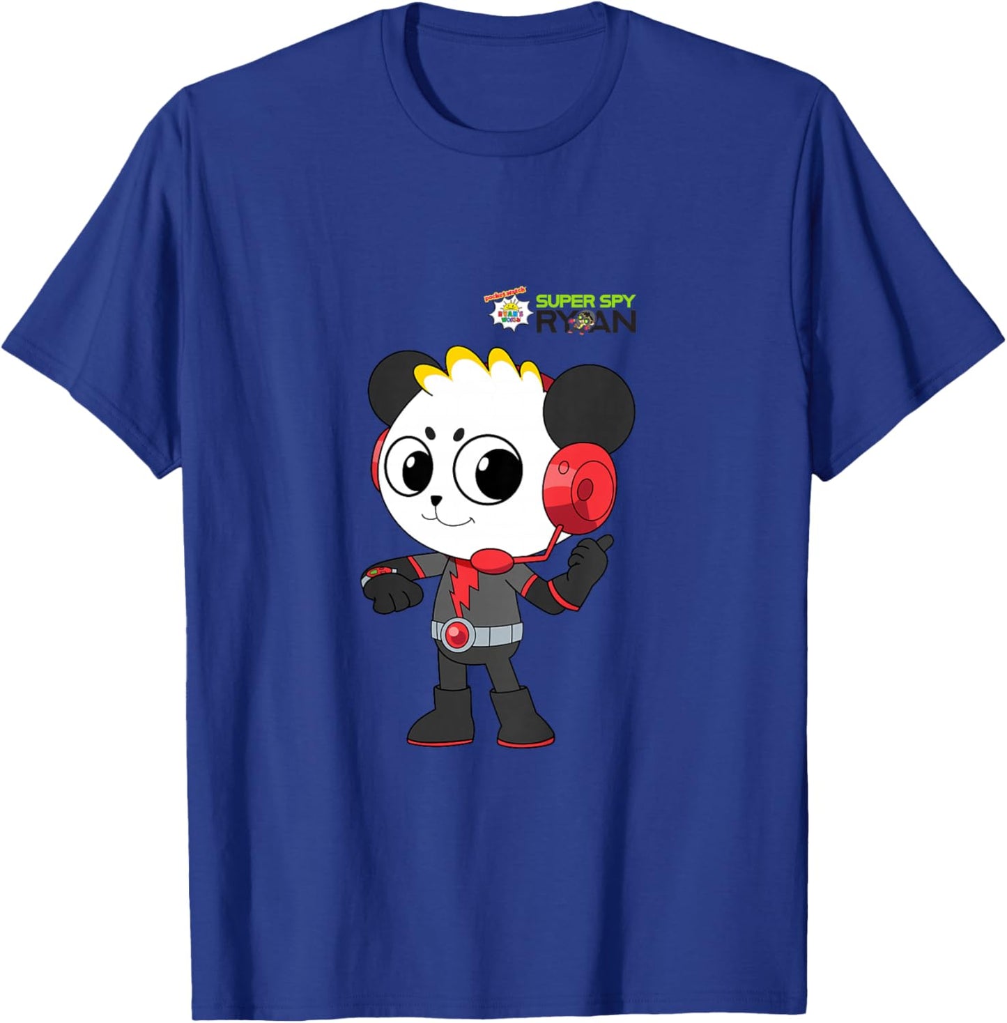 Ryan's World Super Spy Combo Panda Kids T-Shirt - T-Shirt | Royal