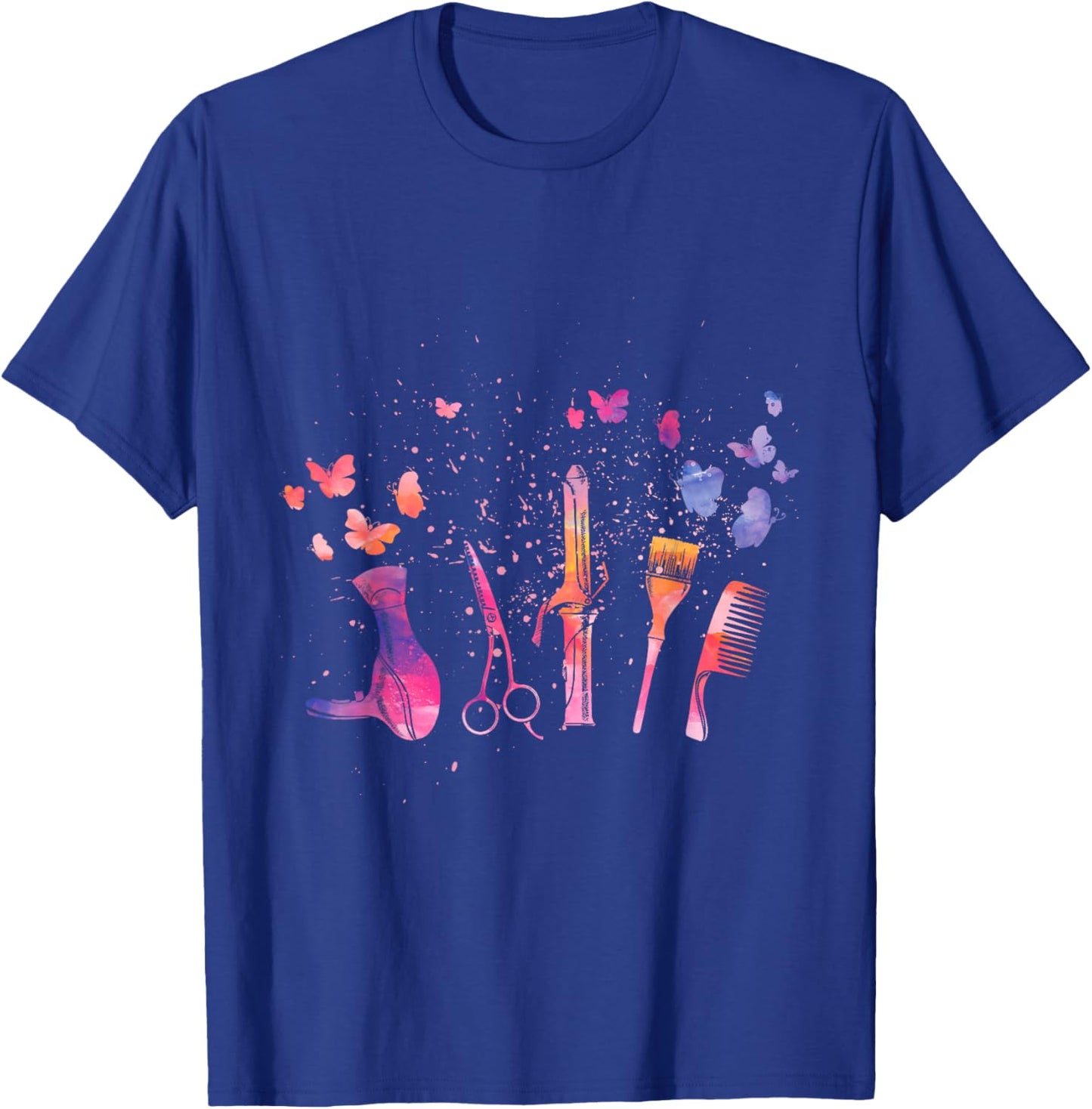 Hair Stylist Hairdresser Tools Makeup Artist & Hairstylist T-Shirt - T-Shirt | Royal