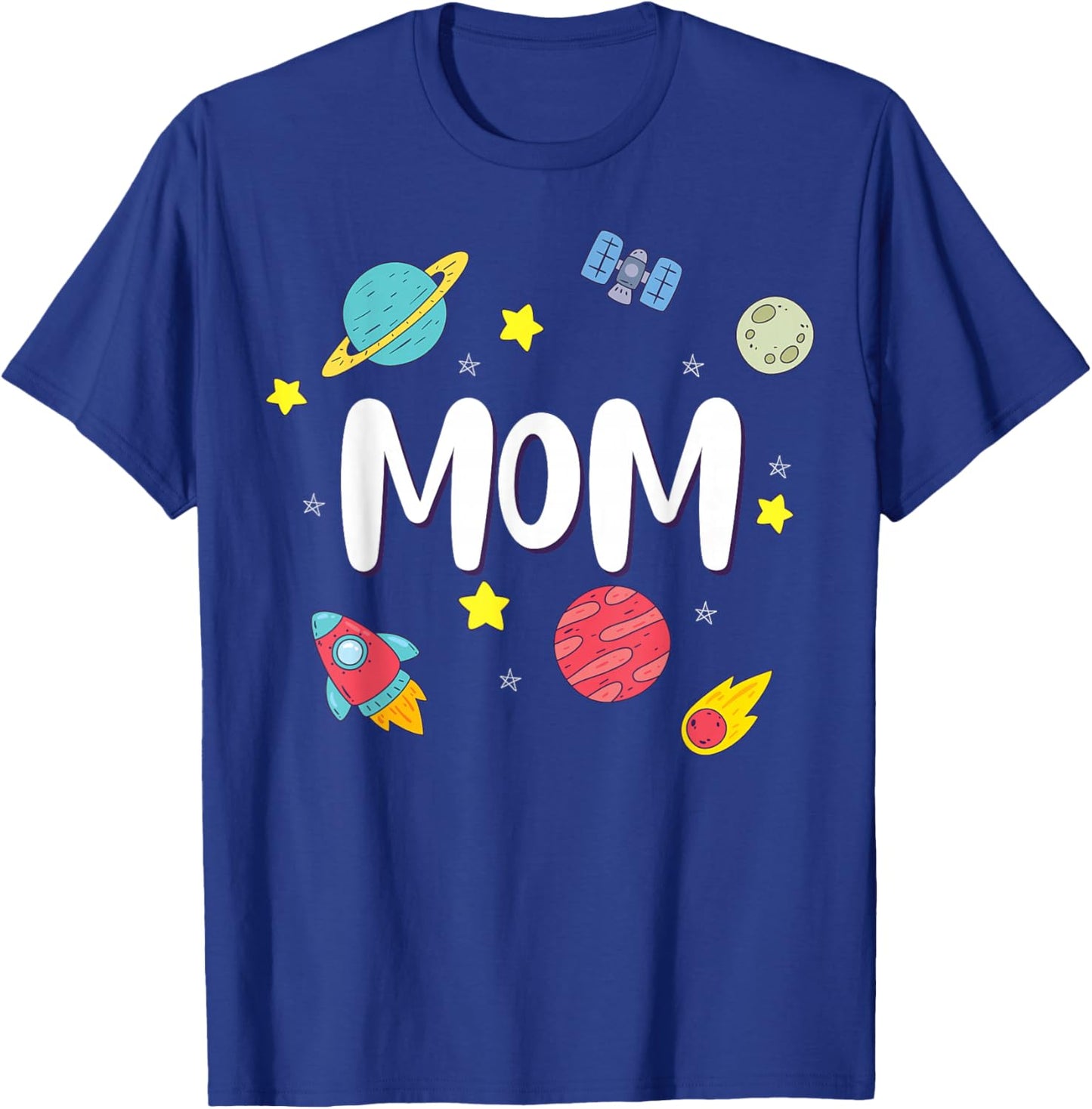 Mom Outer Space Galaxy Birthday T-Shirt - T-Shirt | Royal