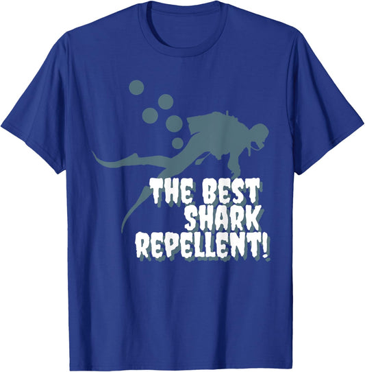 Diver Fart Bubbles Best Shark Repellent T-Shirt - T-Shirt | Royal