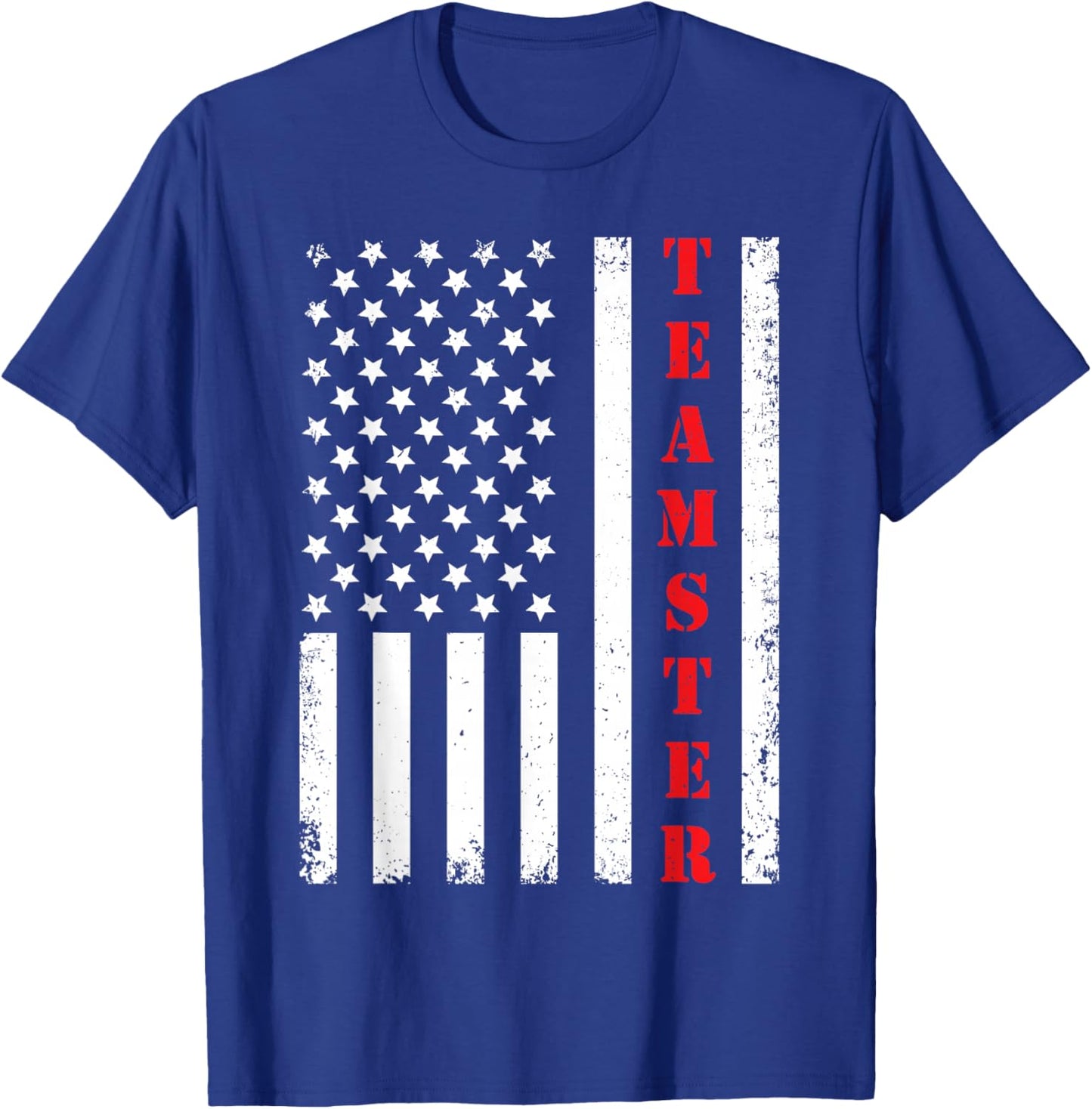 Teamster American Truck Drivers Trucker Trucking Labor Day T-Shirt - T-Shirt | Royal