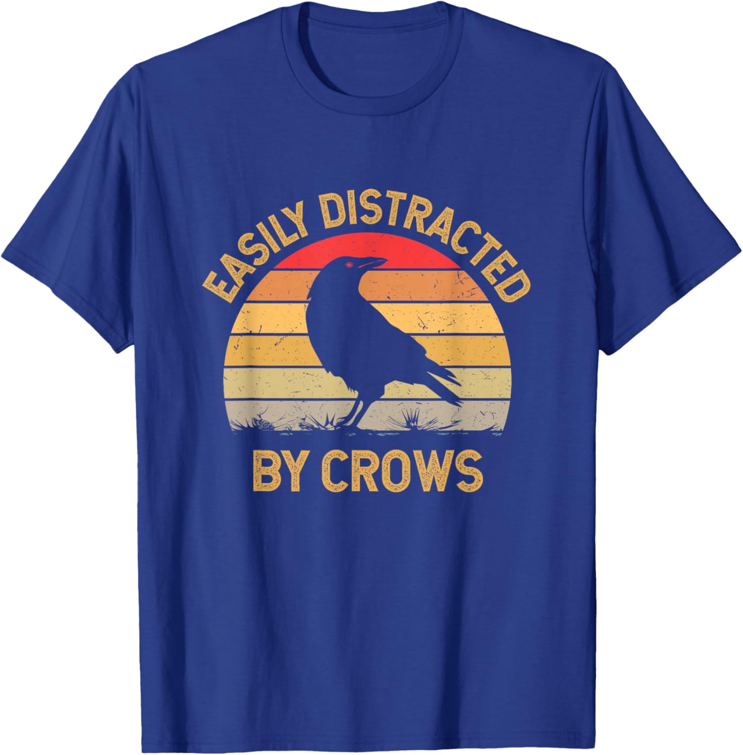 Easily Distracted By Crows T-Shirt - T-Shirt | Royal