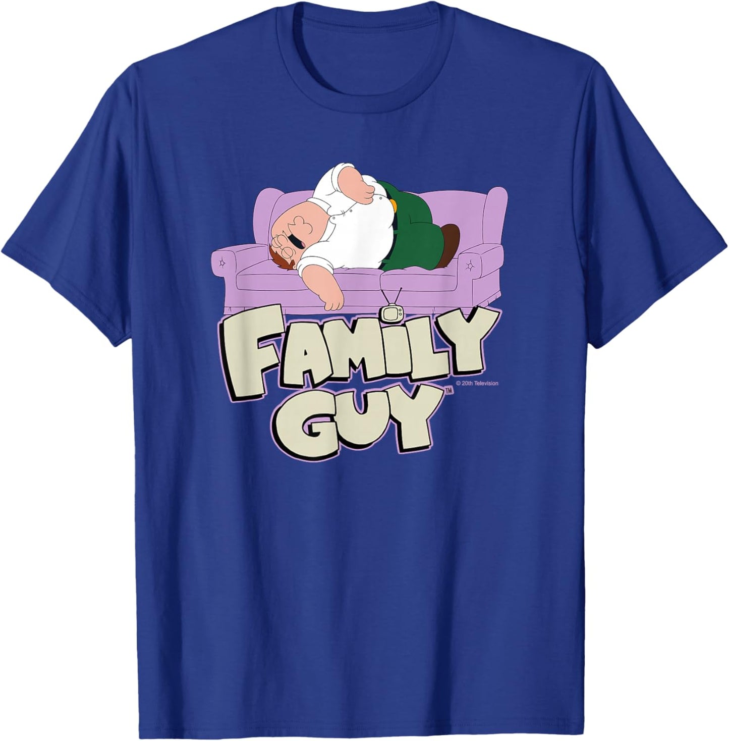 Family Guy Peter Griffin Couch Nap Small T-Shirt - T-Shirt | Royal