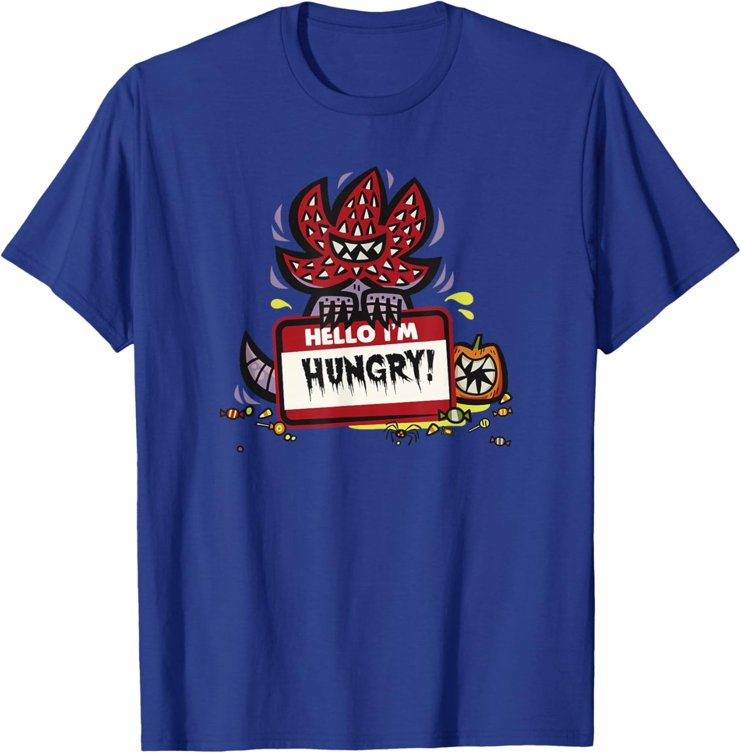 Stranger Things Halloween Demogorgon Hello I'm Hungry T-Shirt - T-Shirt | Royal