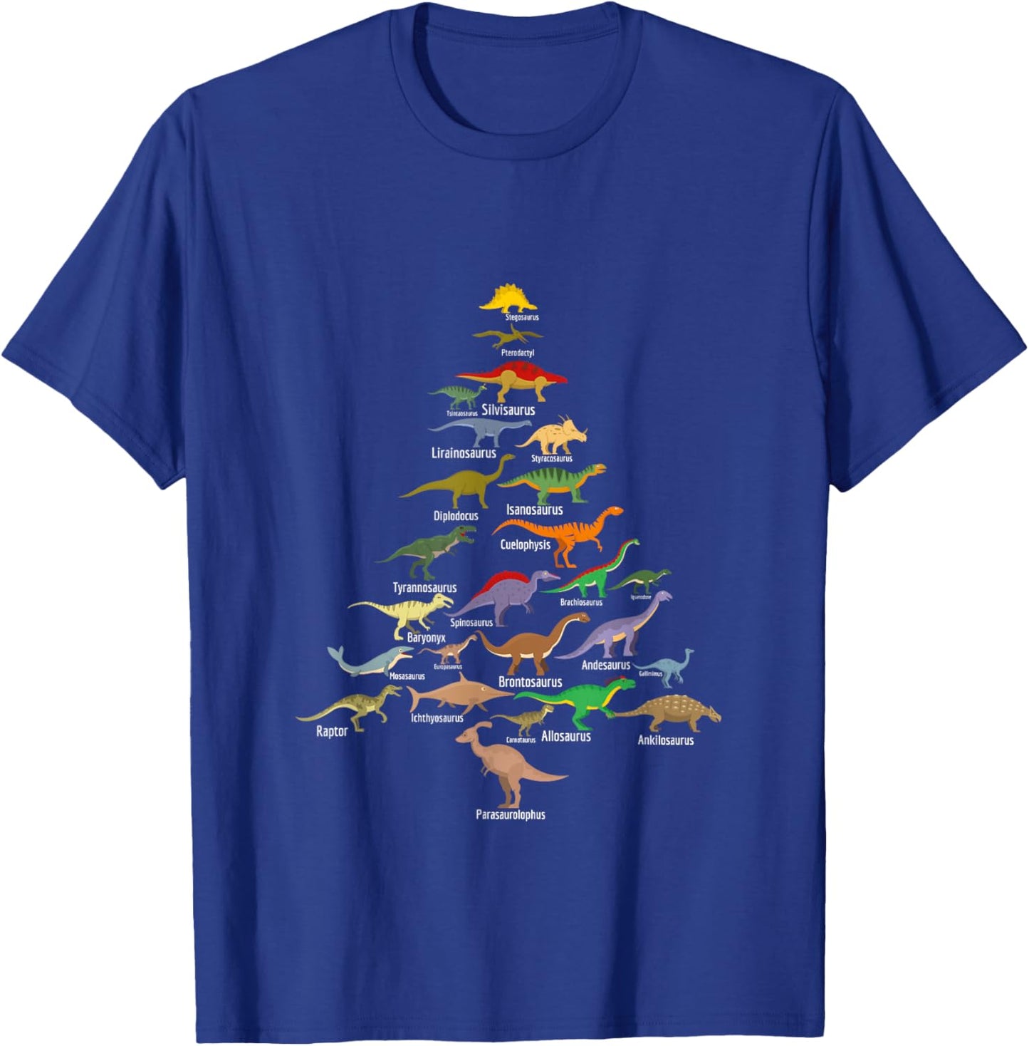 Dinosaur Christmas Tree Dino TRex Paleontologist Xmas Men T-Shirt - T-Shirt | Royal
