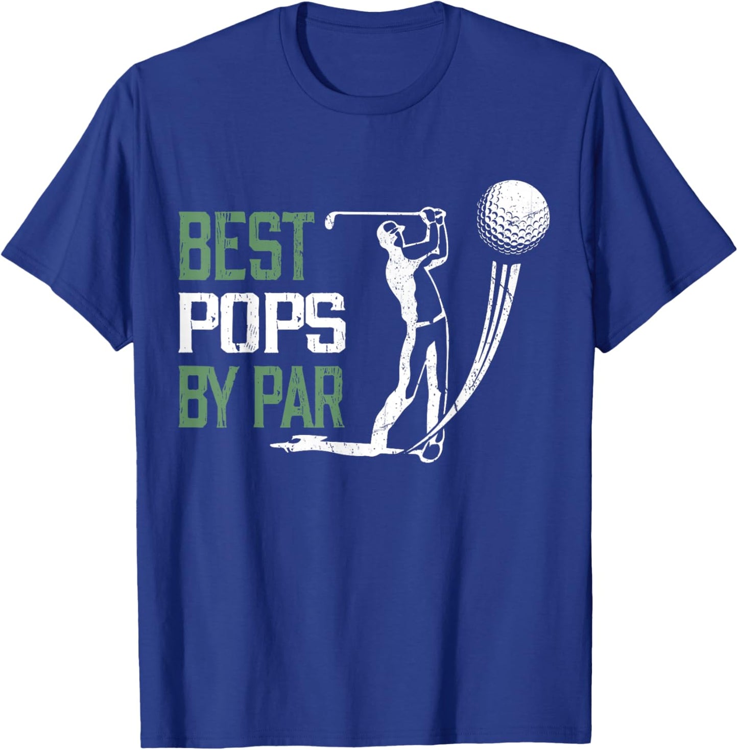 Best Pops By Par Fathers Day Golf Lover T-Shirt - T-Shirt | Royal