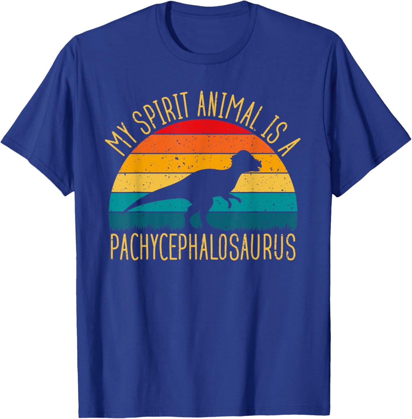 Pachycephalosaurus Is My Spirit Animal Dinosaur Lovers T-Shirt - T-Shirt | Royal