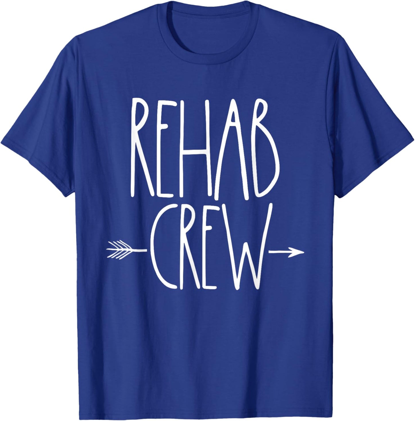 Rehab Crew PT Month Physical Therapy Team Week OT Speech T-Shirt - T-Shirt | Royal