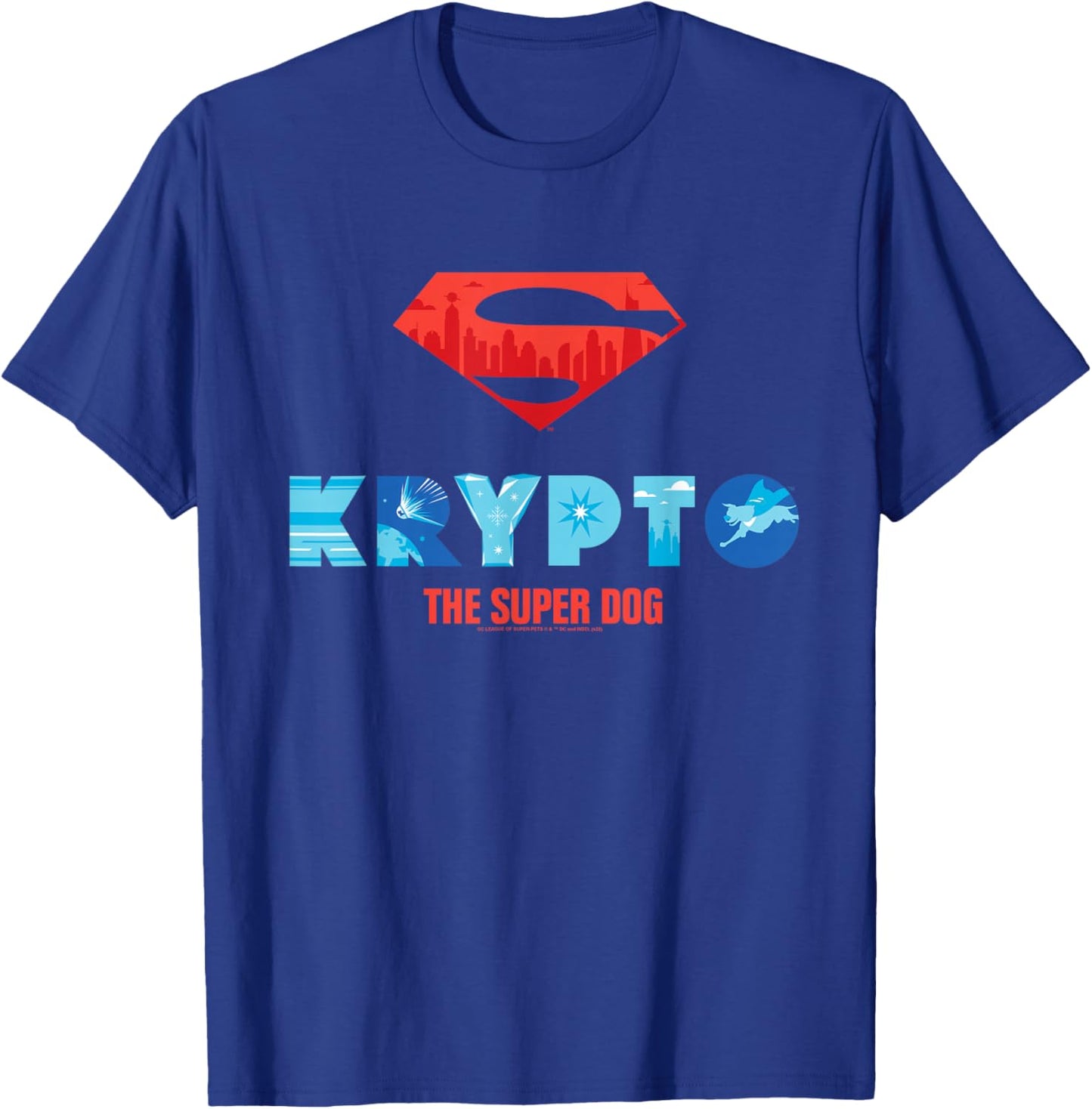 DC League of Super-Pets Krypto the Super Dog T-Shirt - T-Shirt | Royal