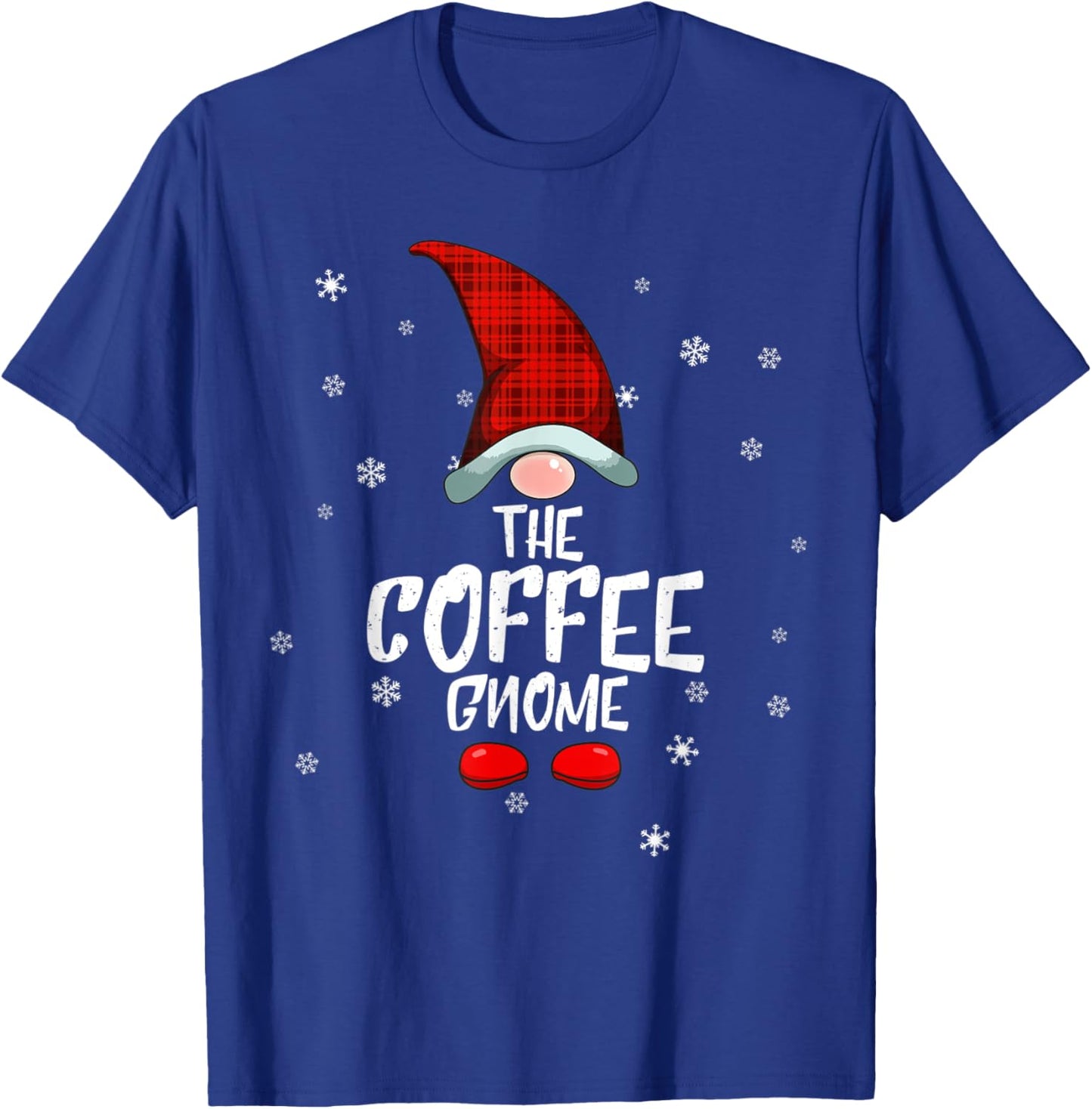 Coffee Gnome Family Christmas Pajama Coffee Gnome T-Shirt - T-Shirt | Royal