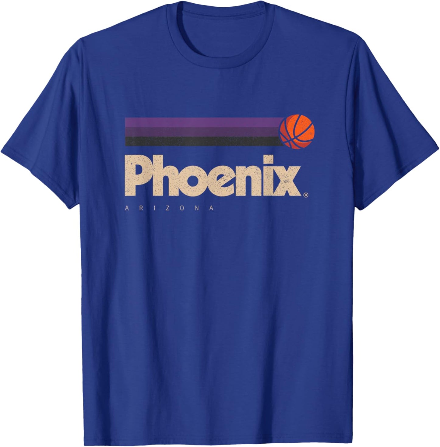 Phoenix Basketball B-Ball City Arizona Retro Phoenix T-Shirt - T-Shirt | Royal
