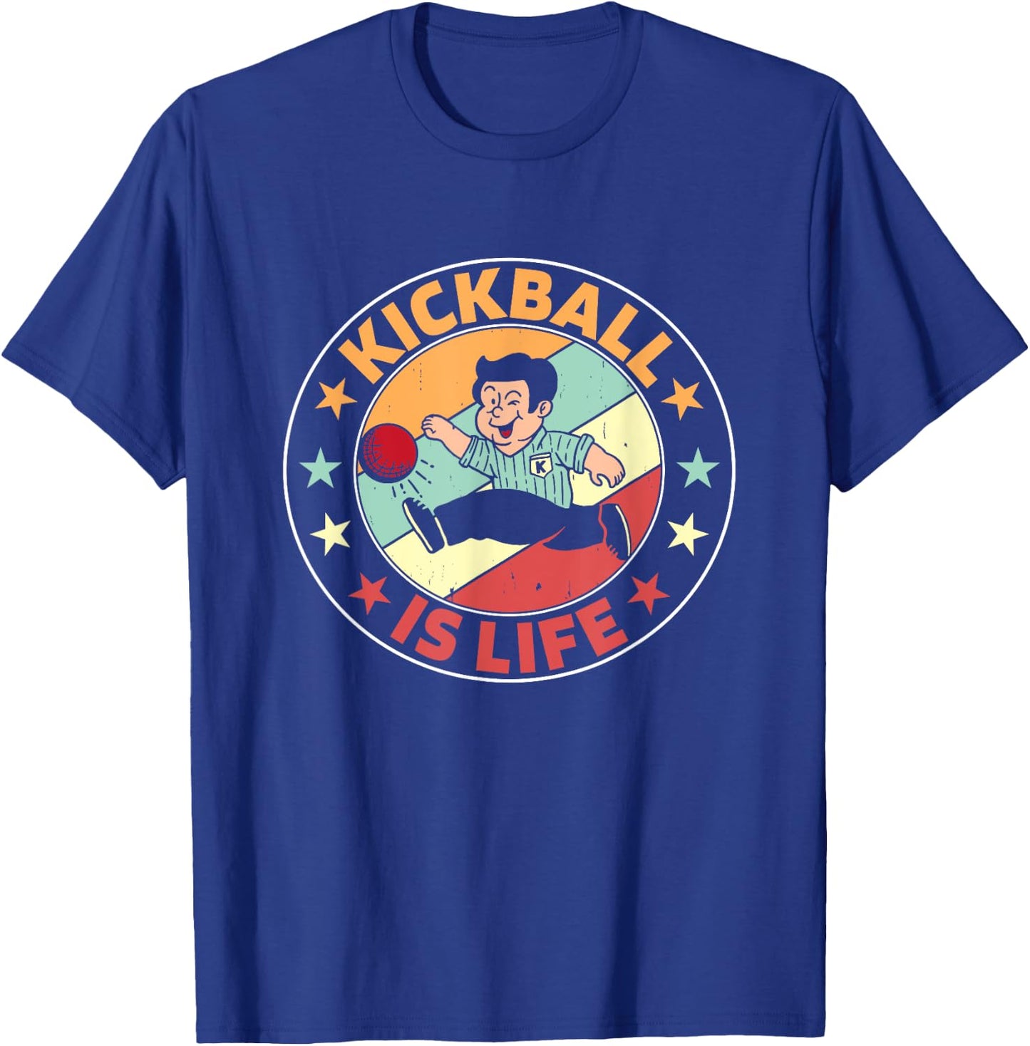 Kickball Is Life Kick Ball Champion Kickball Player Kickball T-Shirt - T-Shirt | Royal