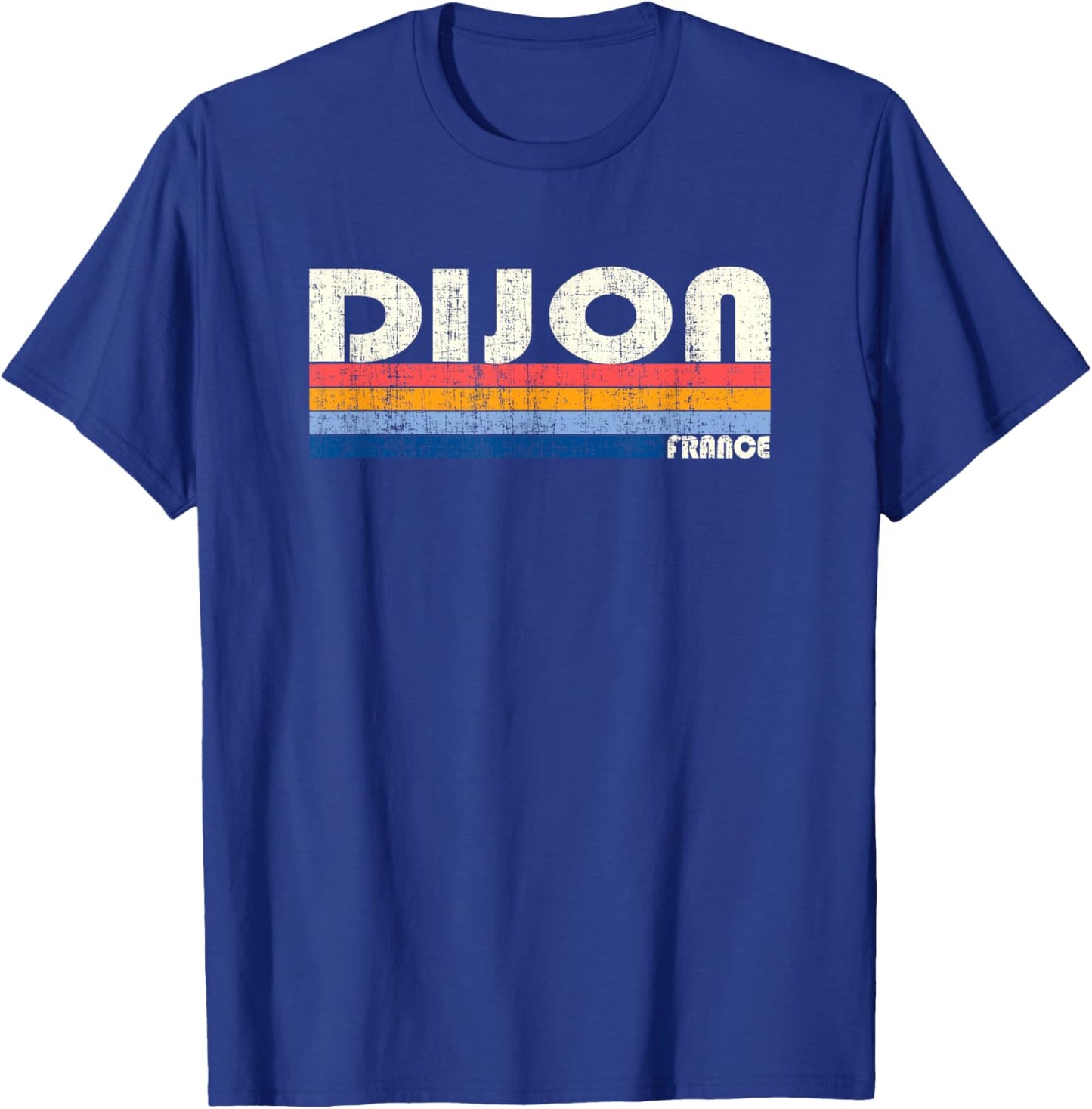 Retro Vintage 70s 80s Style Dijon, France T-Shirt - T-Shirt | Royal