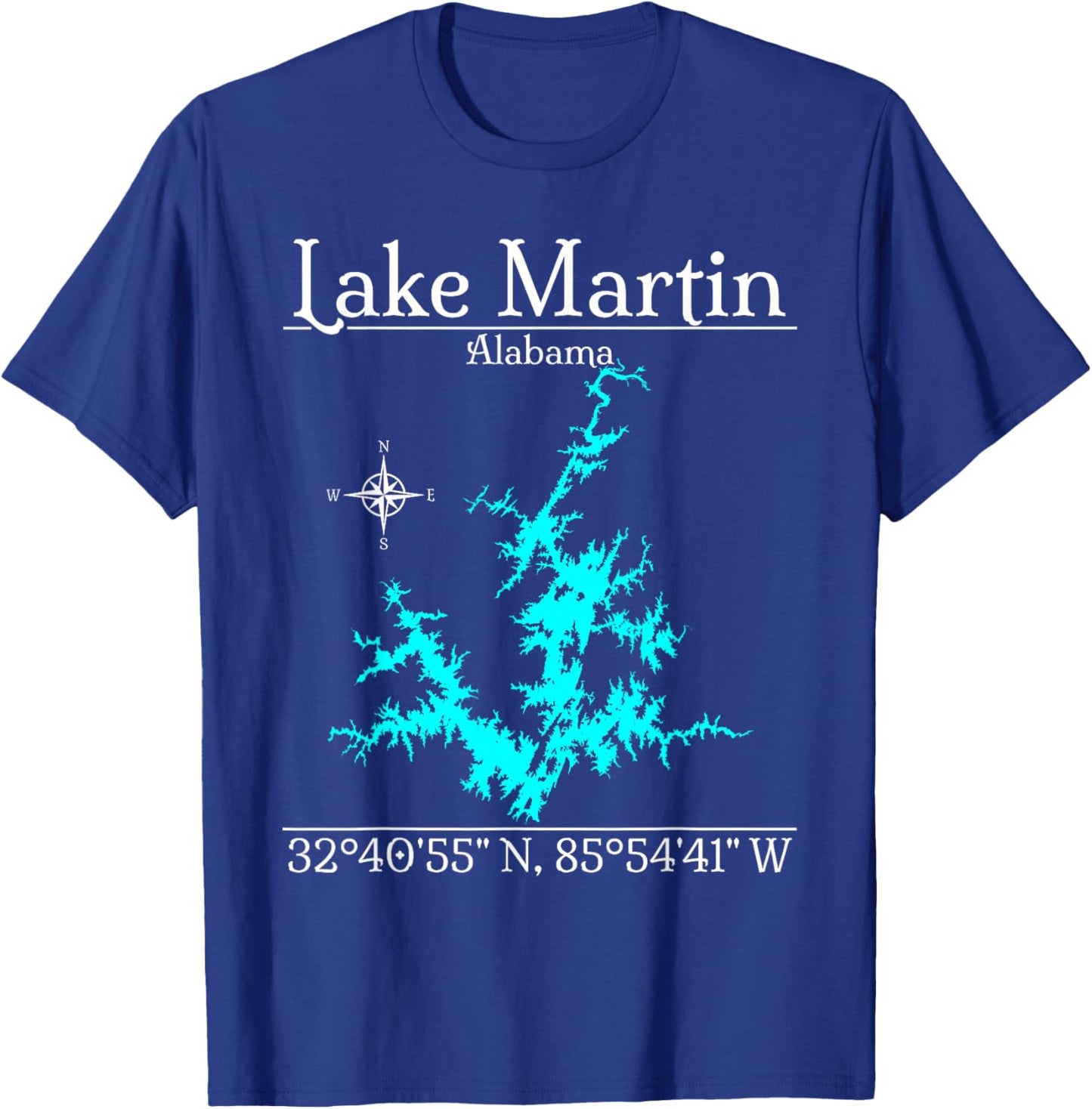 Lake Martin - Alabama T-Shirt - T-Shirt | Royal