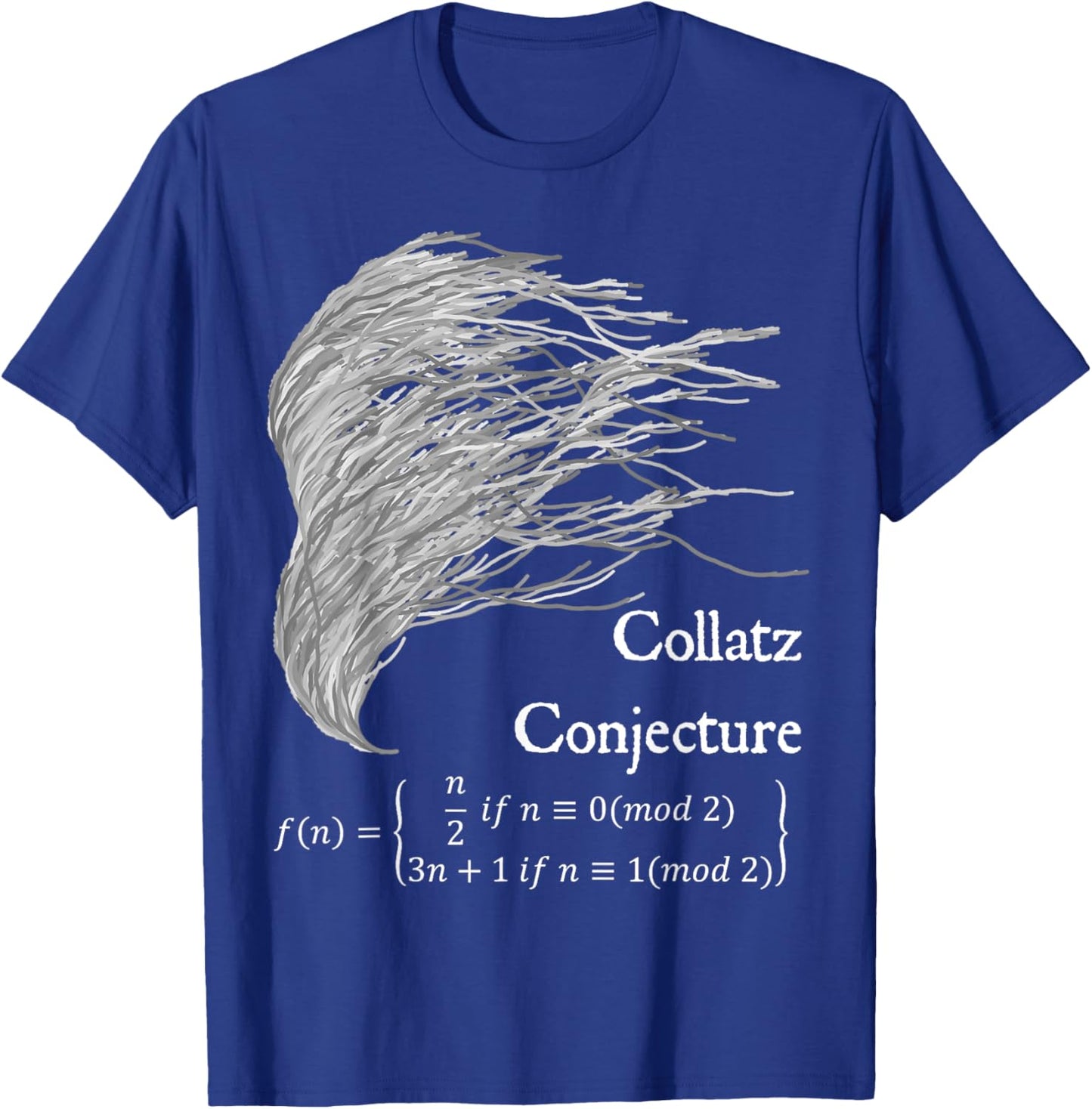 Nerdy Collatz Conjecture 3n+1 Math Teacher Geek Gift Women Girls Kids T-Shirt - T-Shirt | Royal