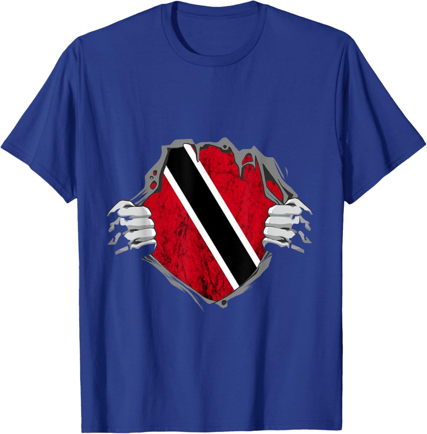 Trinidad And Tobago Trinidadian Chest Pride Flag Roots T-Shirt - T-Shirt | Royal