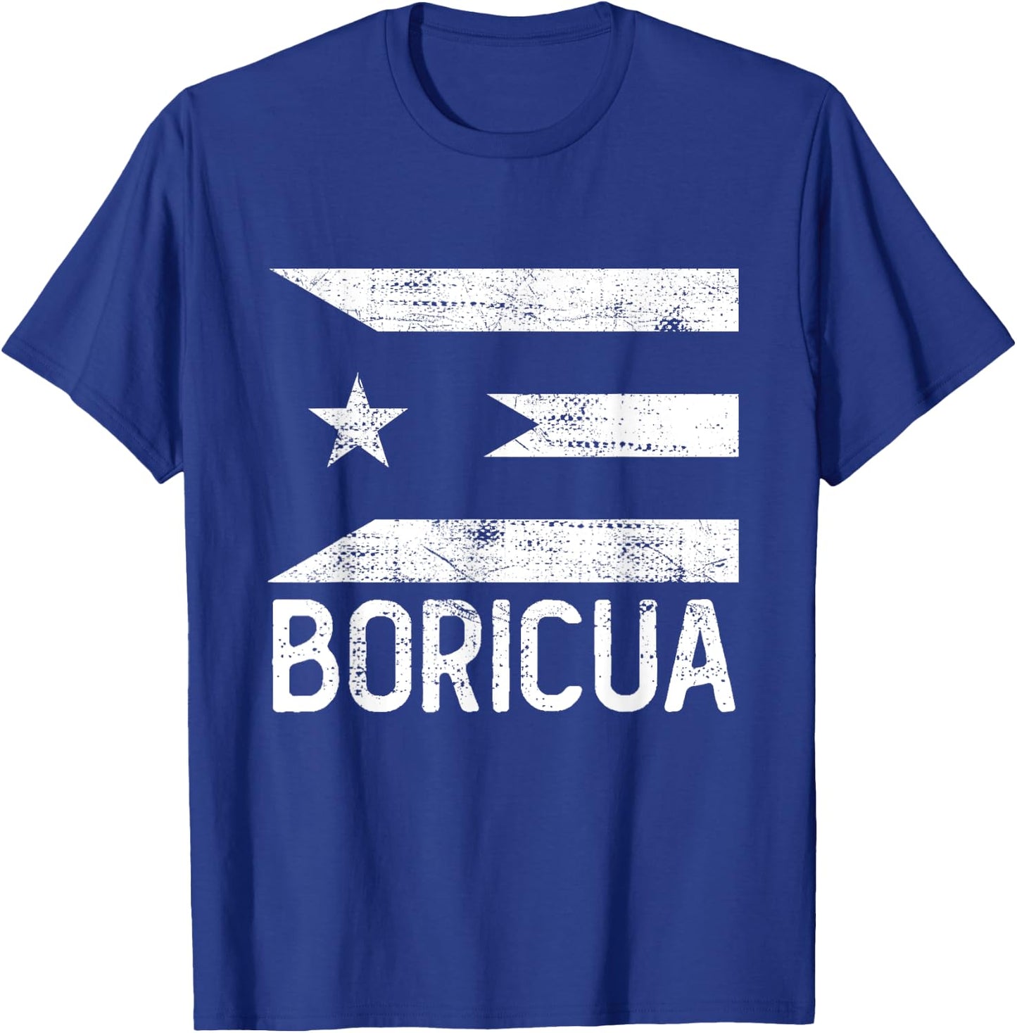 boricua black Puerto Rico flag hispanic heritage month T-Shirt - T-Shirt | Royal