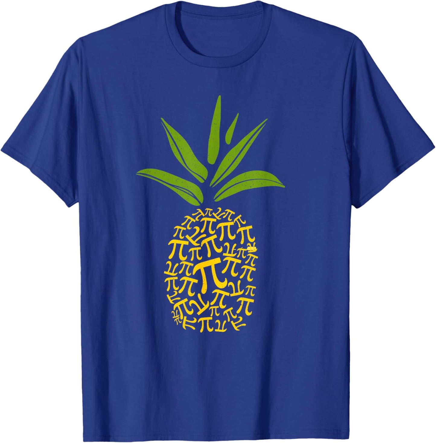 Happy Pie Day Cute Pi Pineapple 3.14 Funny STEM Math Teacher T-Shirt - T-Shirt | Royal