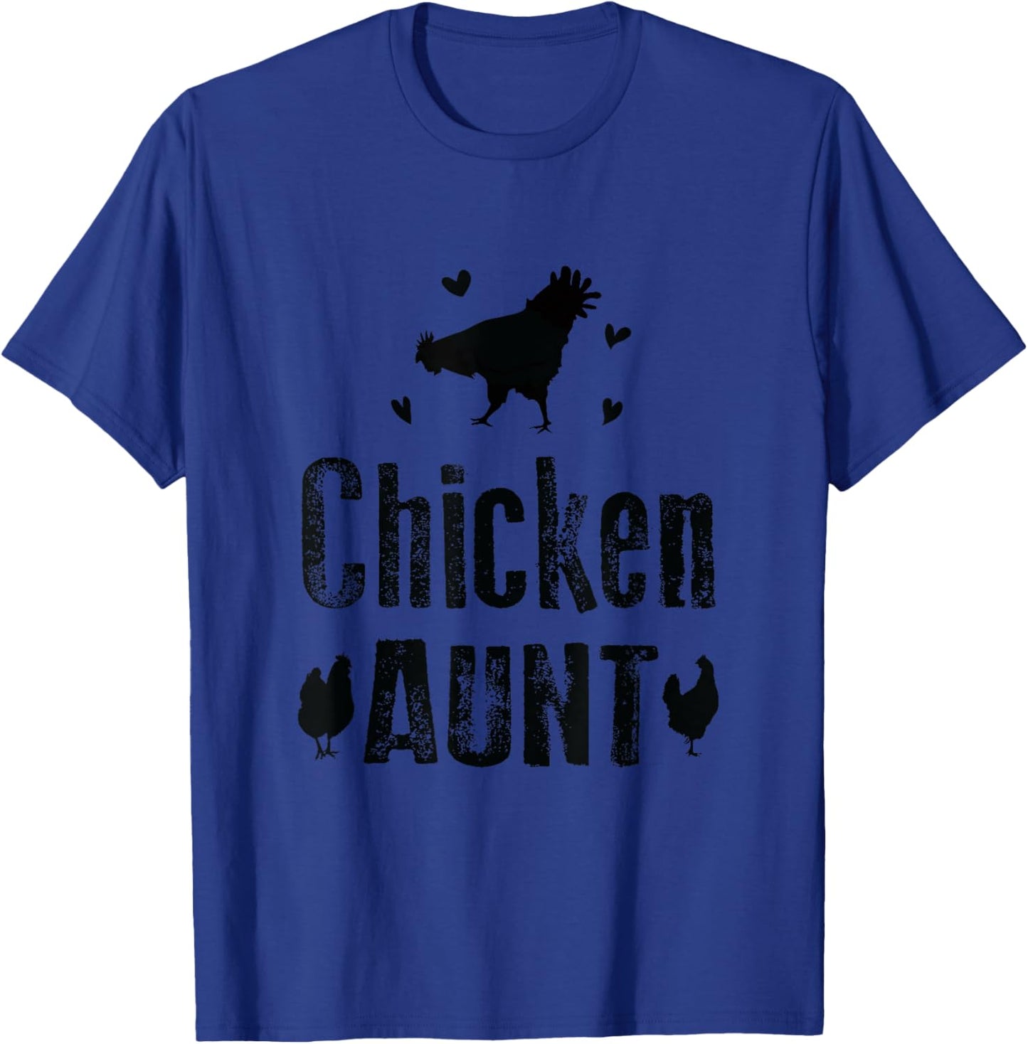 Chicken Aunt Auntie Farm T-Shirt - T-Shirt | Royal