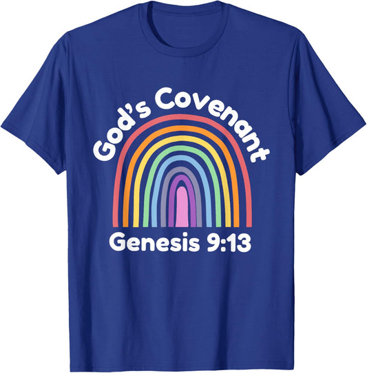God’s Covenant Rainbow | Genesis 9:13 Christian T-Shirt - T-Shirt | Royal