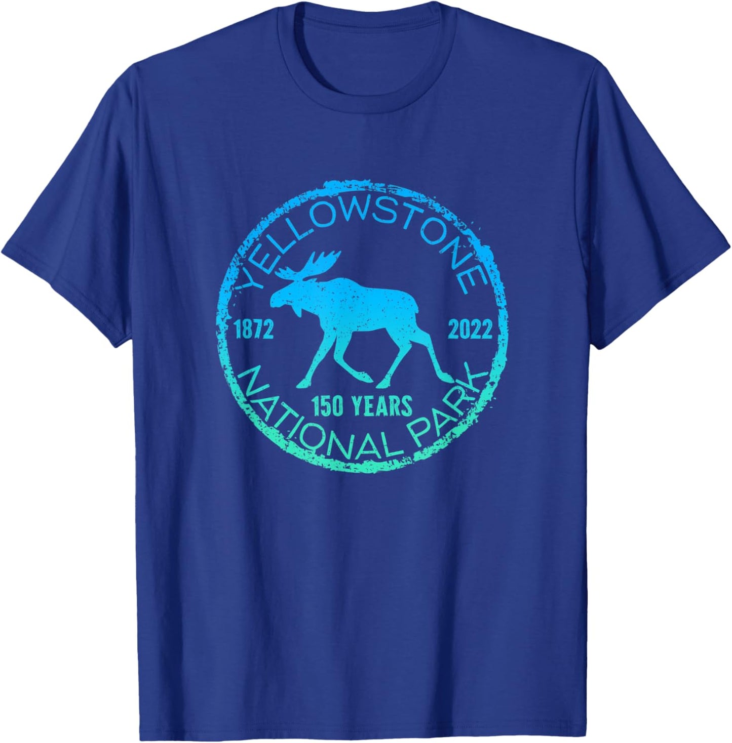 Yellowstone National Park 150 Year Anniversary Souvenir T-Shirt - T-Shirt | Royal