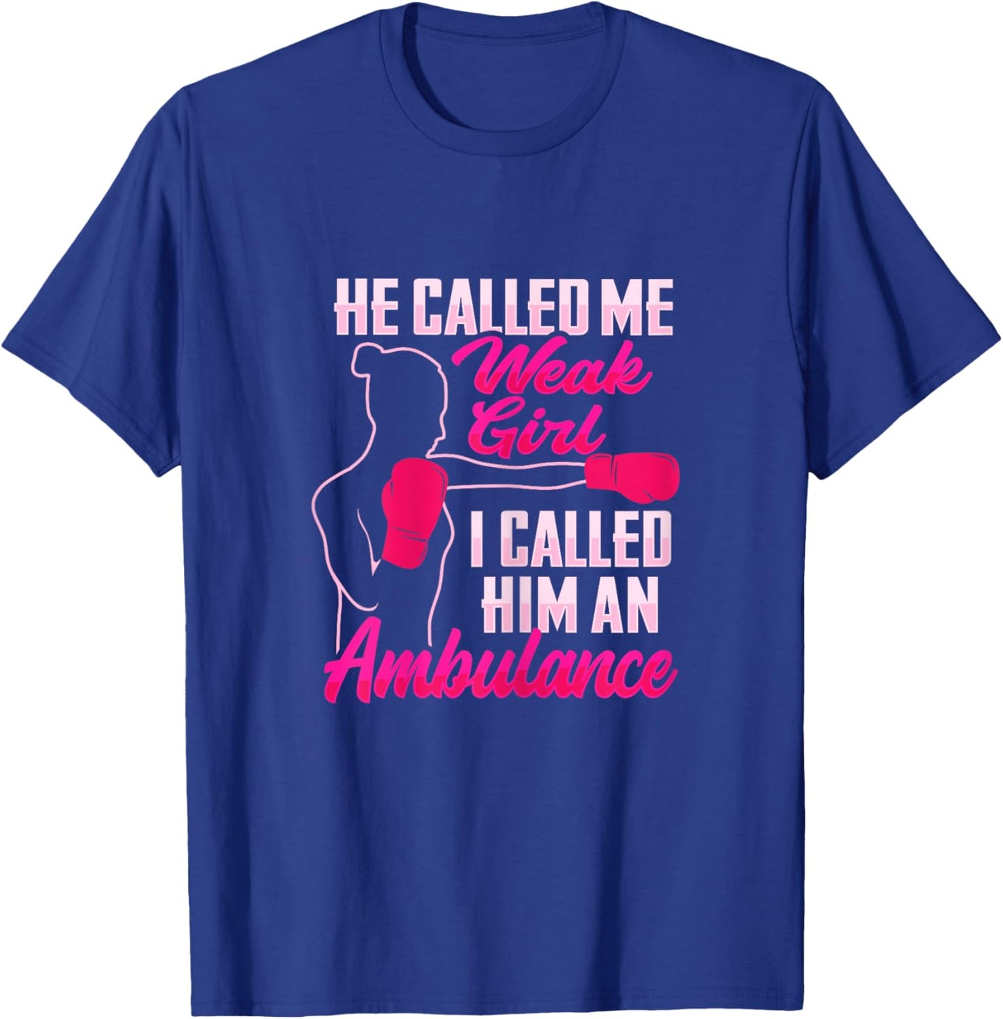 Funny Boxing Girl Design for a strong Boxing Woman T-Shirt - T-Shirt | Royal