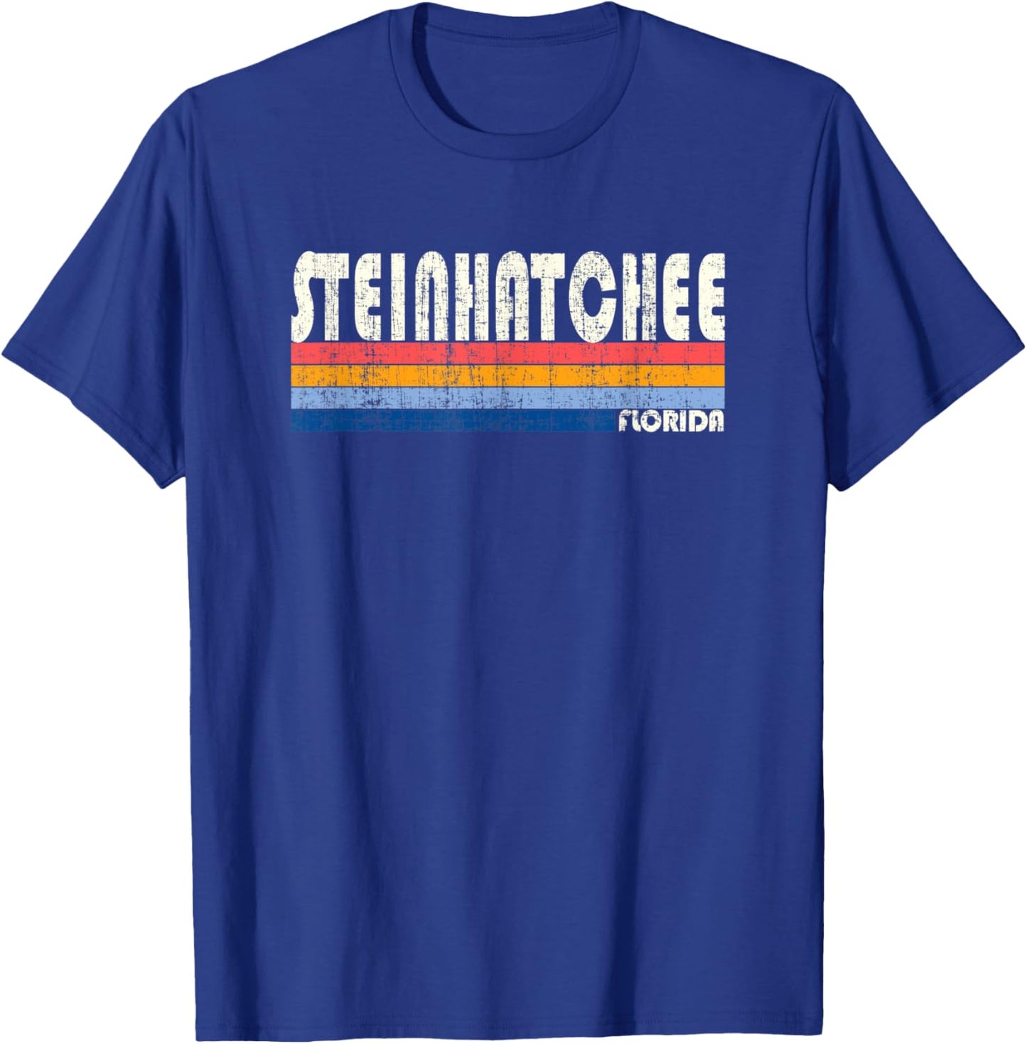 Retro Vintage 70s 80s Style Steinhatchee, FL T-Shirt - T-Shirt | Royal
