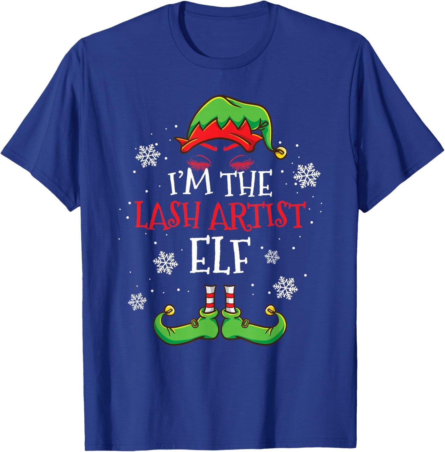 Im The Lash Artist Elf Christmas T-Shirt - T-Shirt | Royal