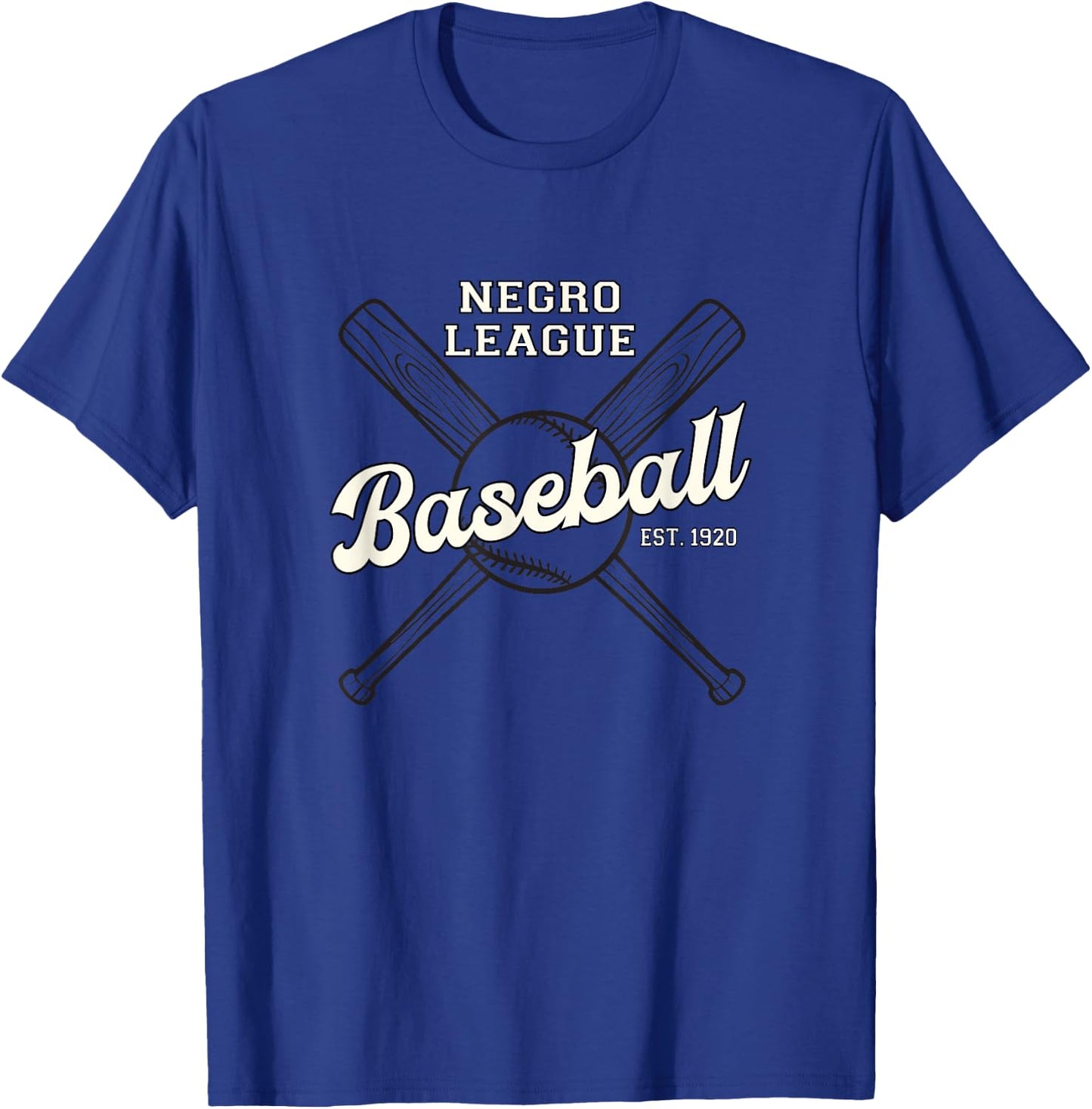 Vintage Negro League Baseball Black History Month T-Shirt - T-Shirt | Royal