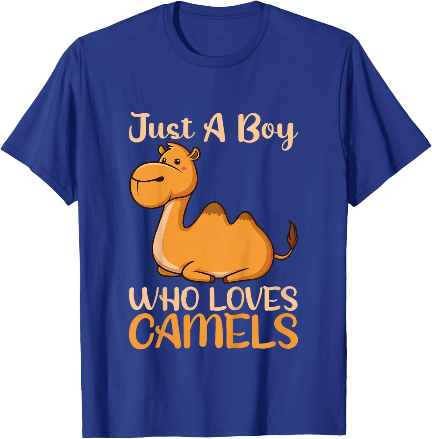 Kids Just A Boy Loves Camels Kids Pajamas T-Shirt - T-Shirt | Royal