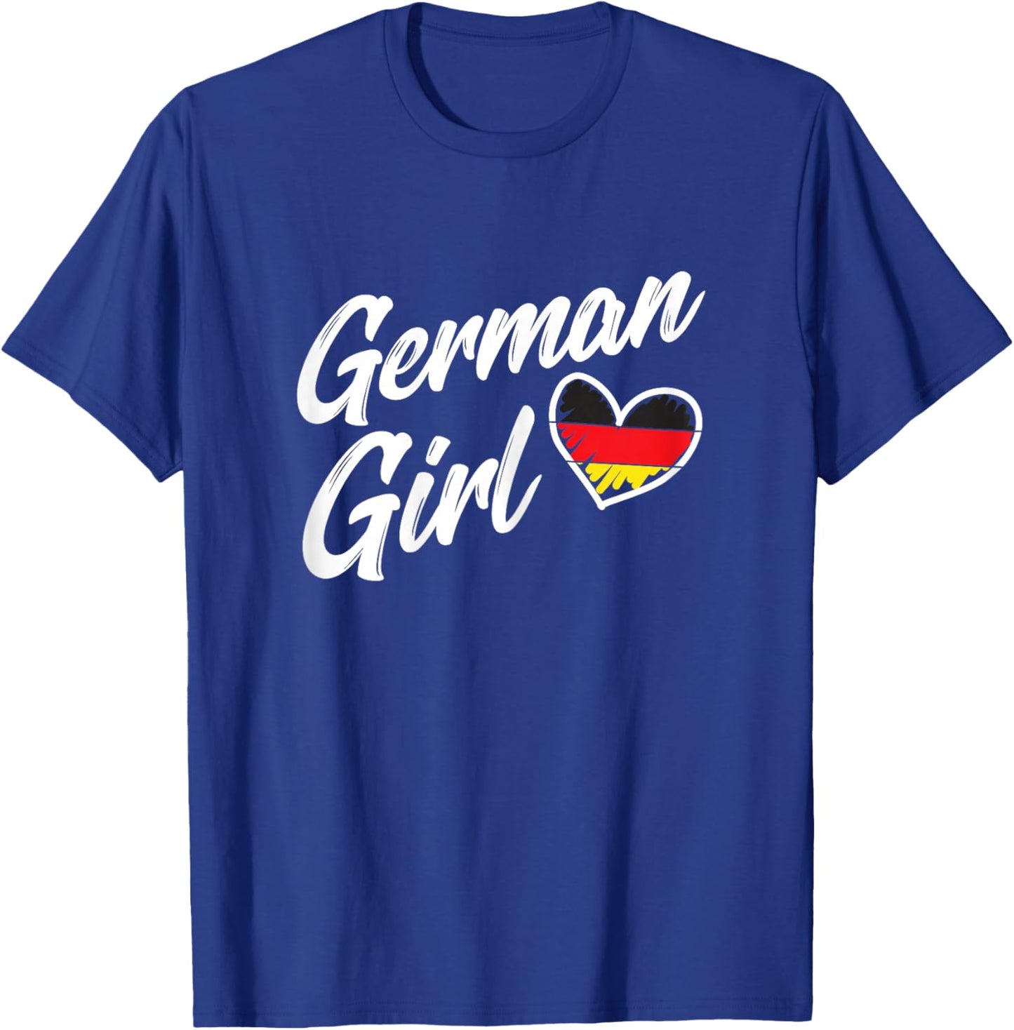 Germany Funny Deutschland Flag German Girl German Roots T-Shirt - T-Shirt | Royal