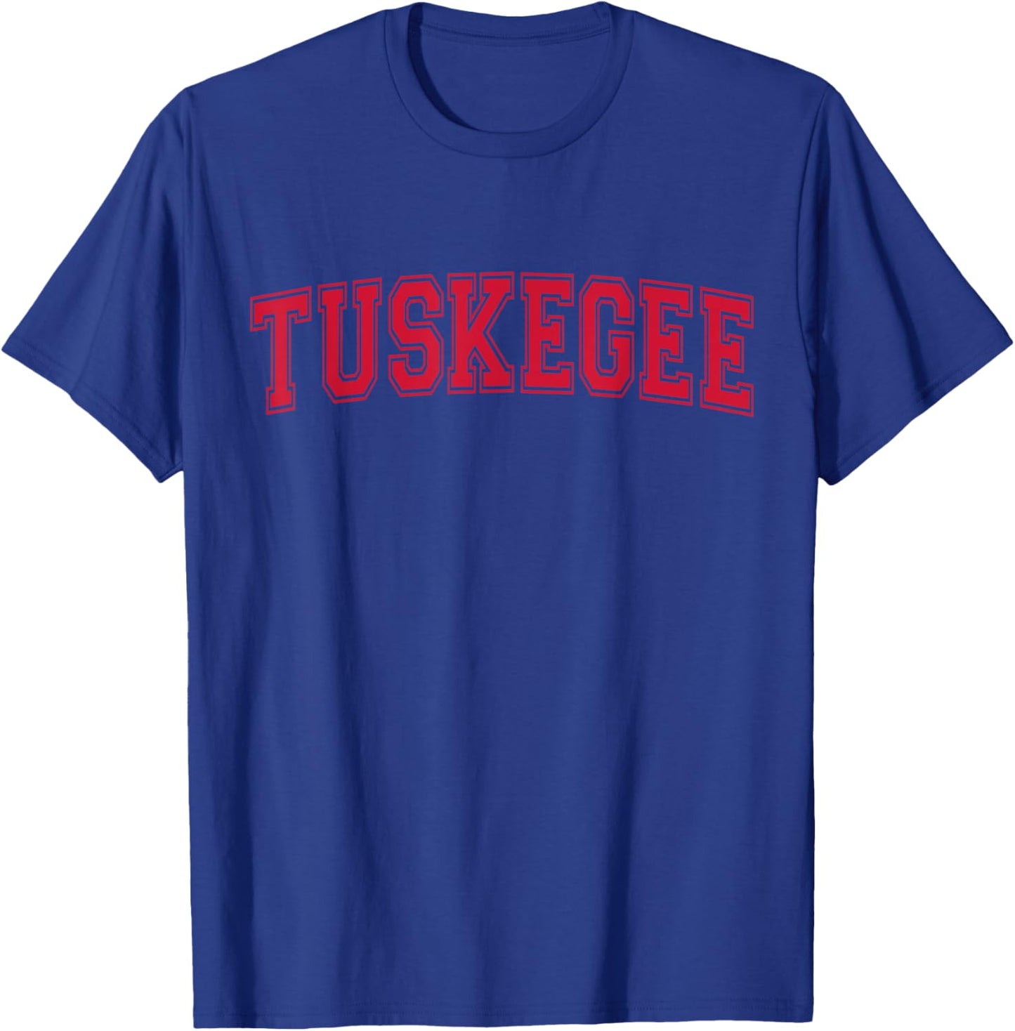Tuskegee Alabama Varsity Style Arched T-Shirt - T-Shirt | Royal