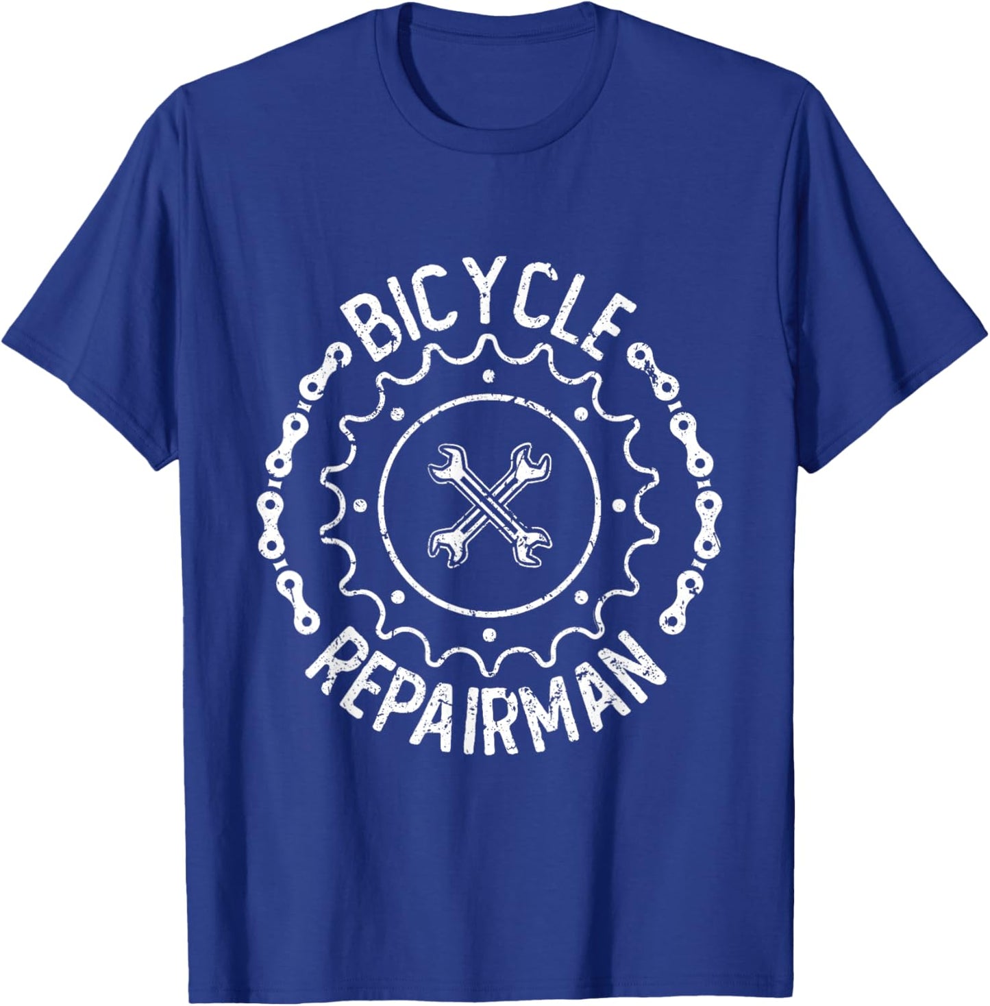 Funny Bicycle Mechanic Repairman Bike Shop Cycling T-Shirt - T-Shirt | Royal