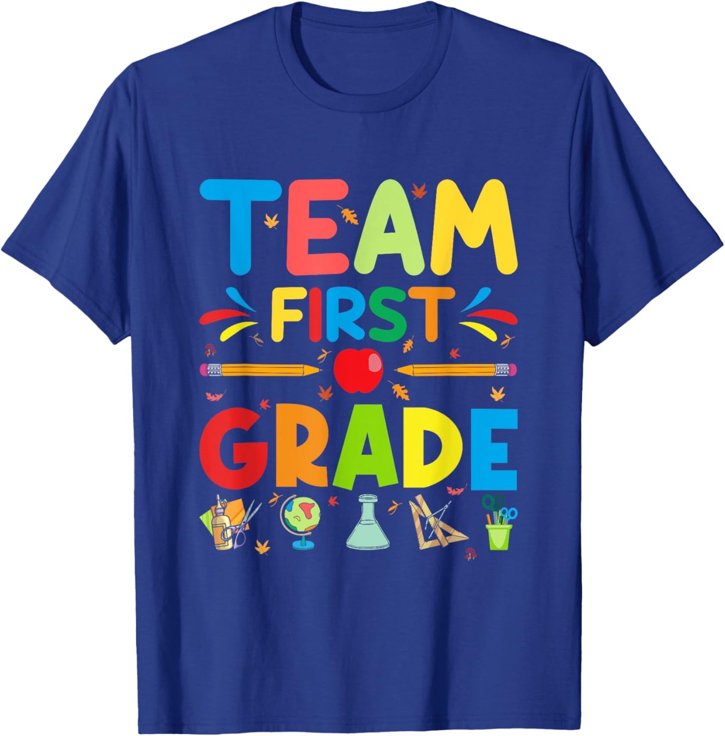 Team First Grade - 1st Grade Teacher Student Kids T-Shirt - T-Shirt | Royal
