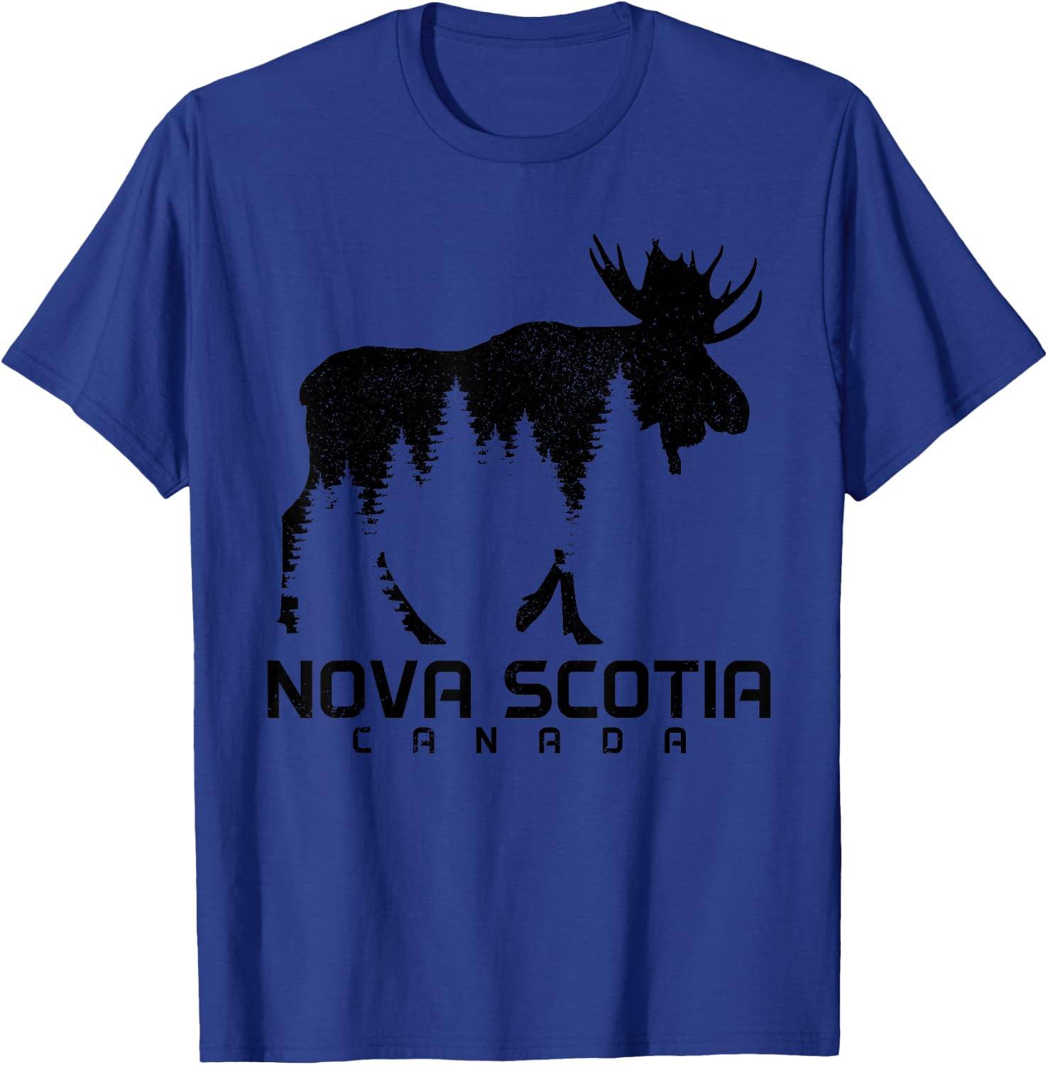 Nova Scotia Canada Vintage Moose Souvenir T-Shirt - T-Shirt | Royal