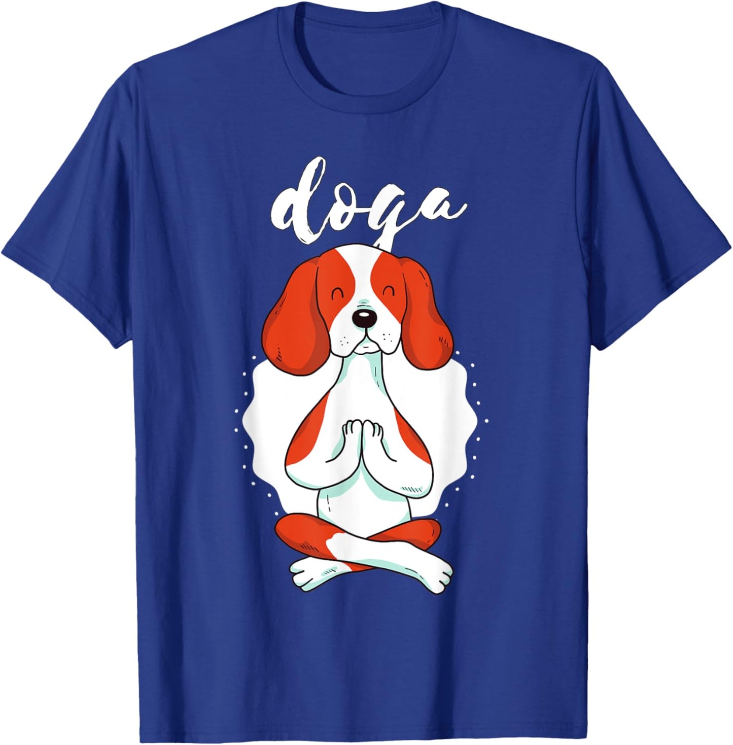 Meditation Yoga Dog Shirt Doga Sport Dog Yoga Doga Men Women T-Shirt - T-Shirt | Royal