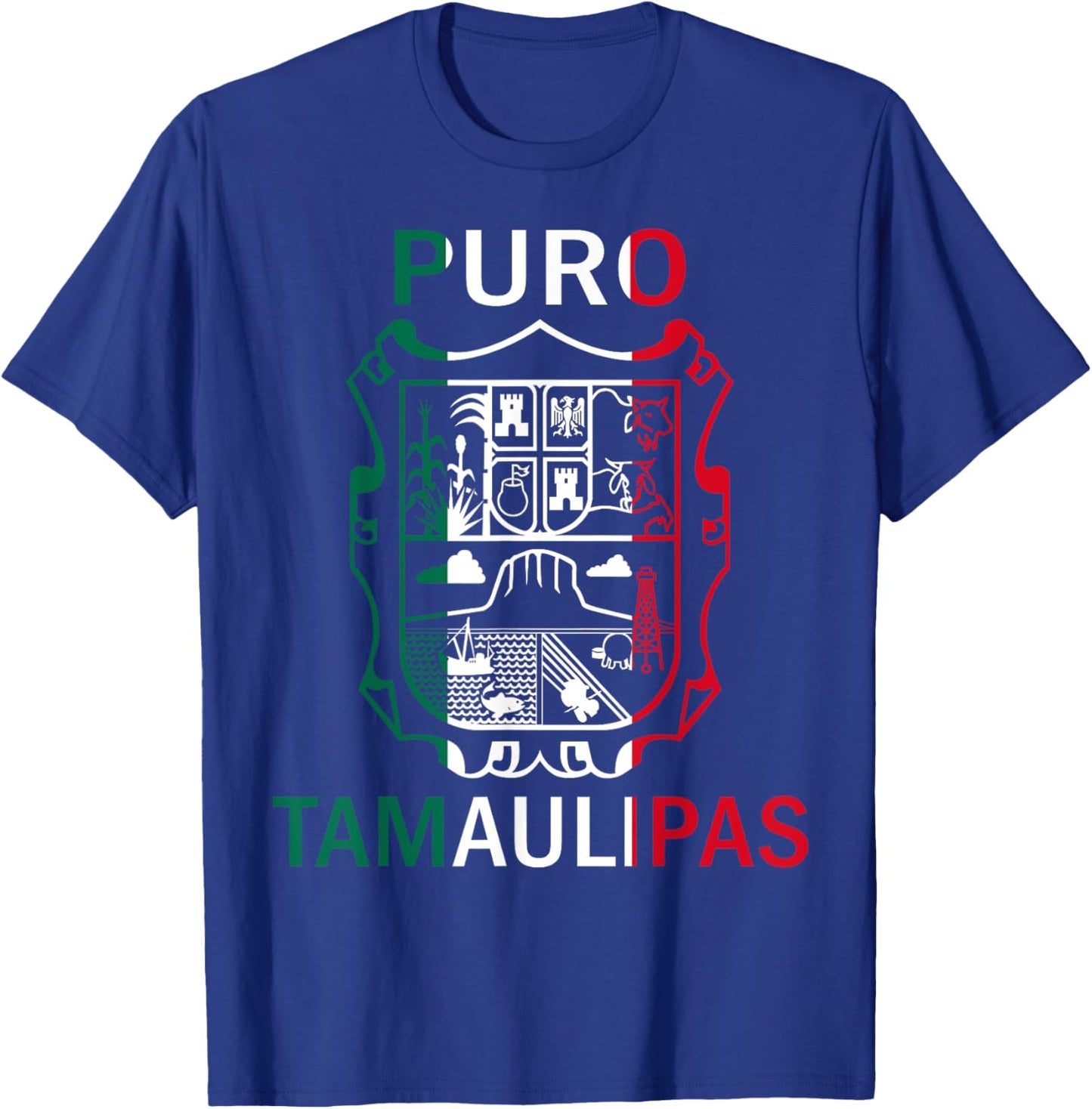 Tamaulipas Tamaulipas Estado De Mexico Escudo Eagle Aguila T-Shirt - T-Shirt | Royal