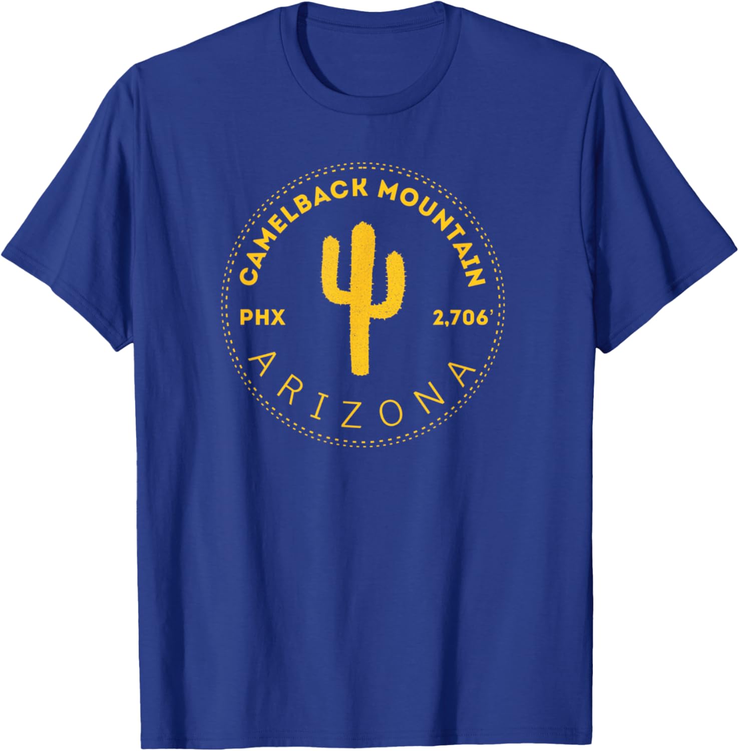 Camelback Mountain AZ - Phoenix Arizona Spirit Cactus T-Shirt - T-Shirt | Royal