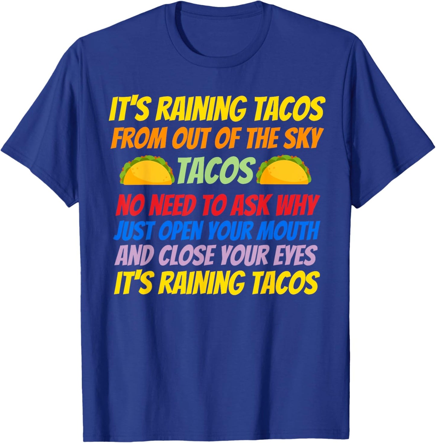 Fun kids it's raining tacos T-Shirt - T-Shirt | Royal