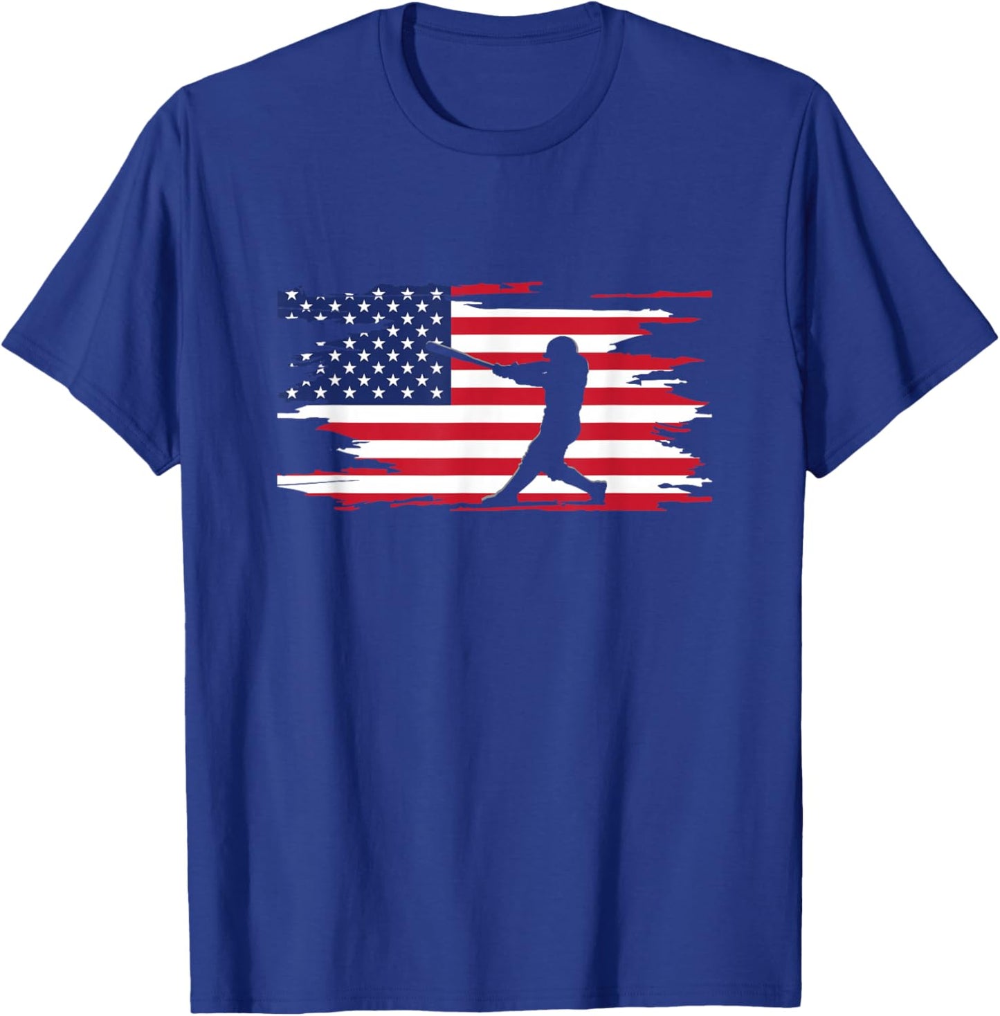 American Flag Baseball Apparel - Baseball T-Shirt - T-Shirt | Royal